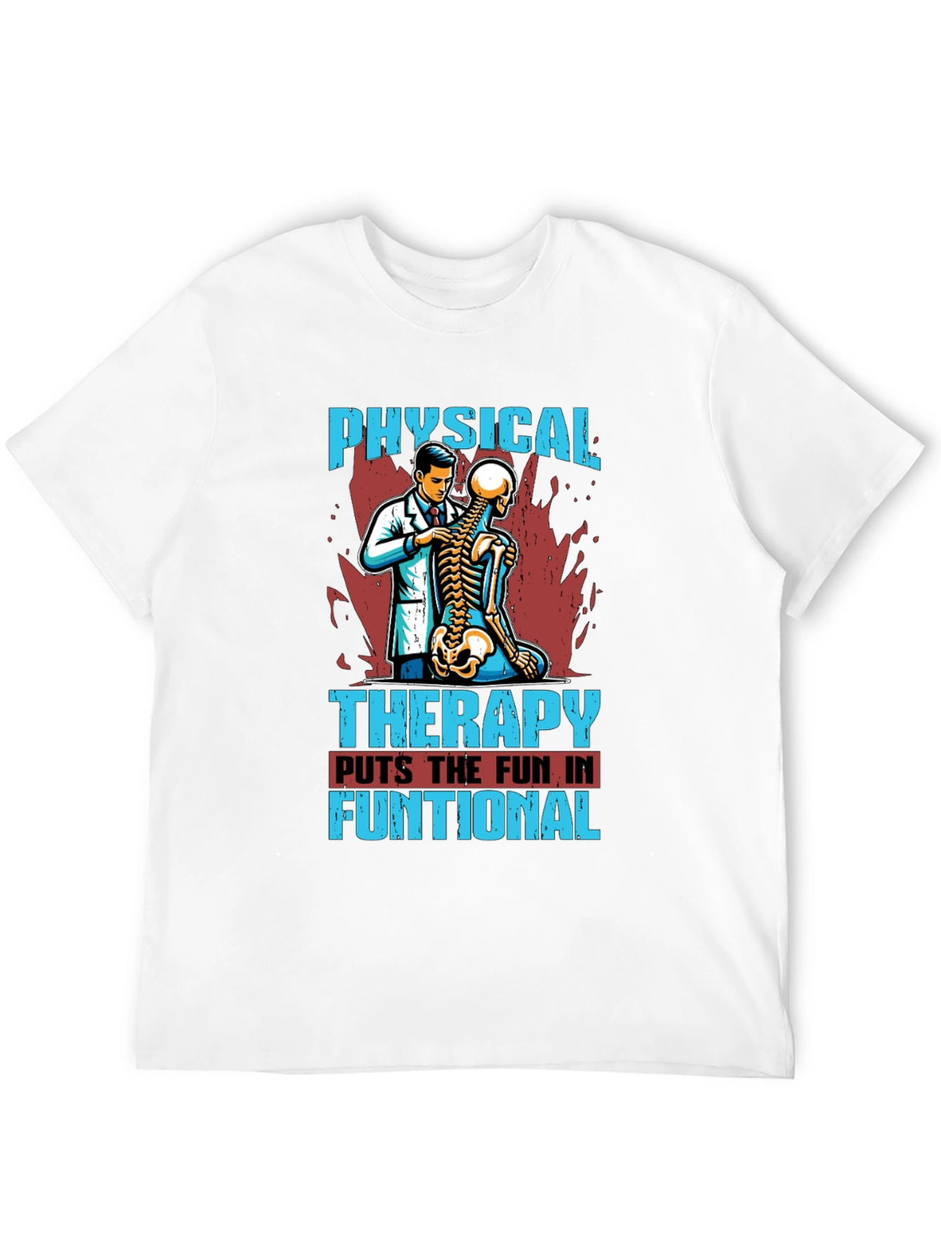 Black Physical Therapy Fun T-Shirt view 12