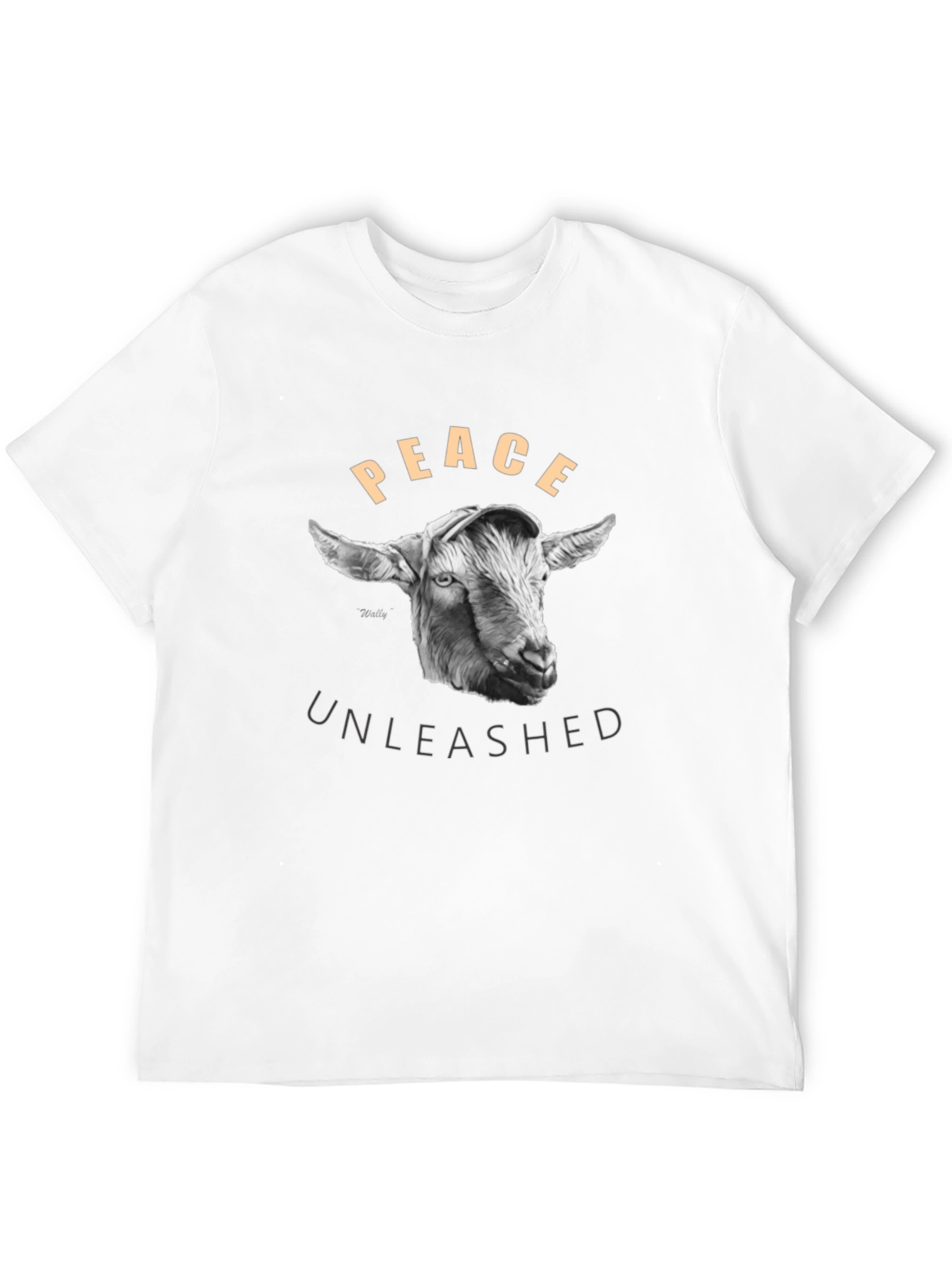 Peace Unleashed Goat Graphic Tee - Black - 12