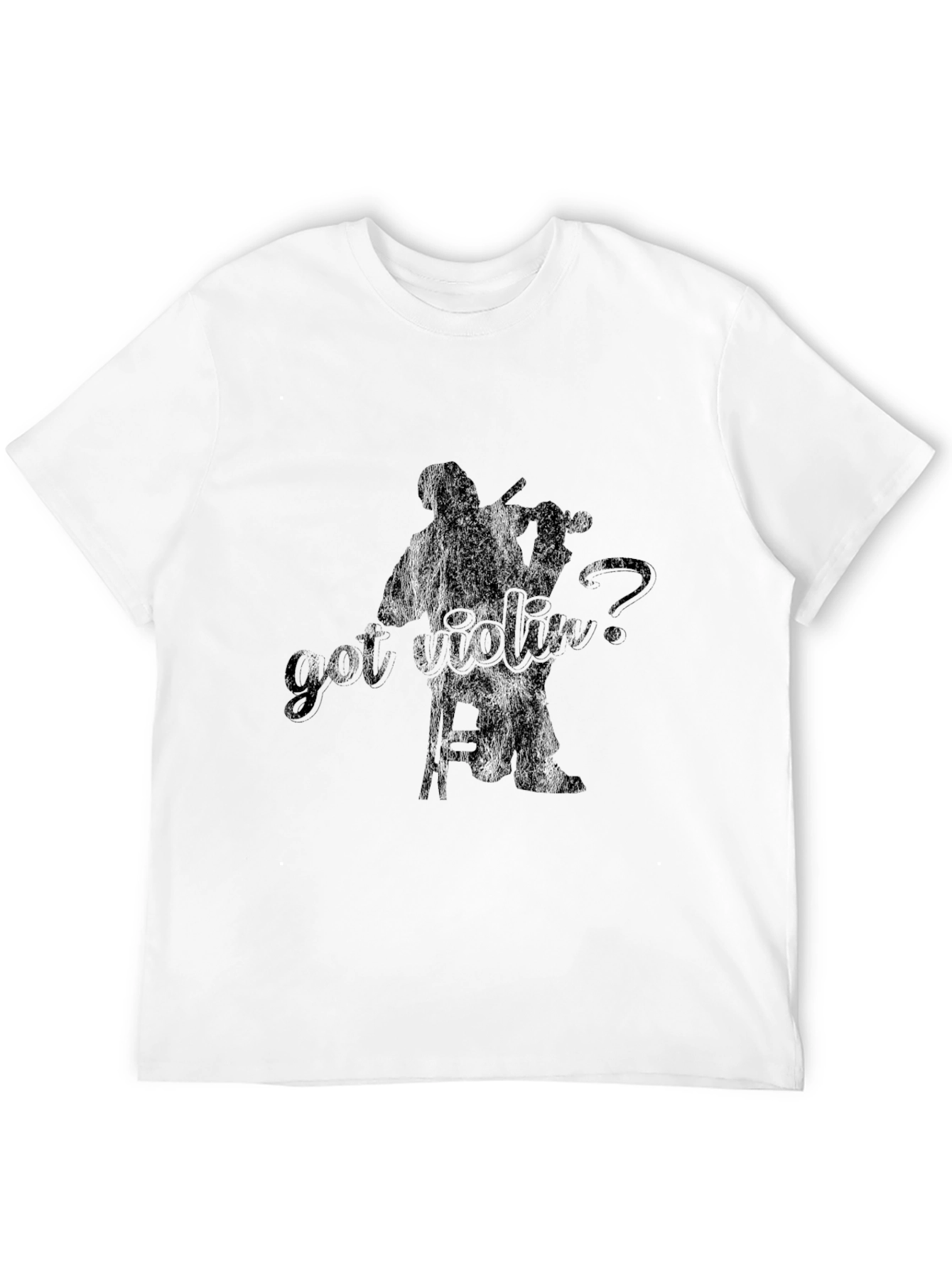 Black Got Violin? Black T-Shirt view 12