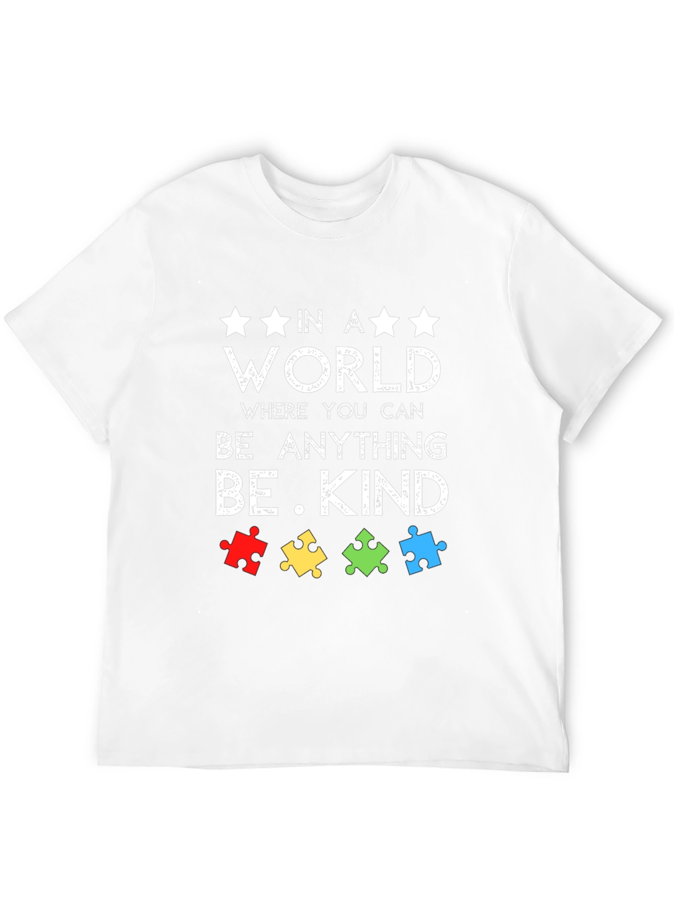 Black Be Kind Autism Awareness T-Shirt view 12