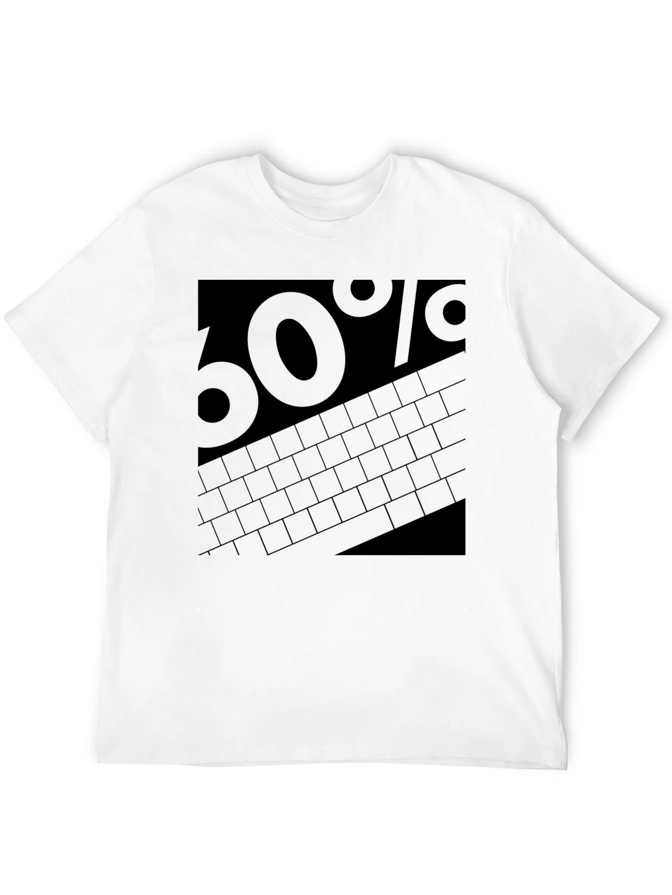 Black Men's Black "60%" Graphic T-Shirt view 12