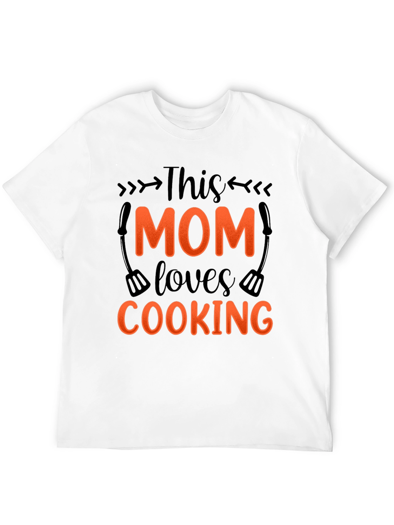 Black This Mom Loves Cooking - Graphic T-Shirt view 12