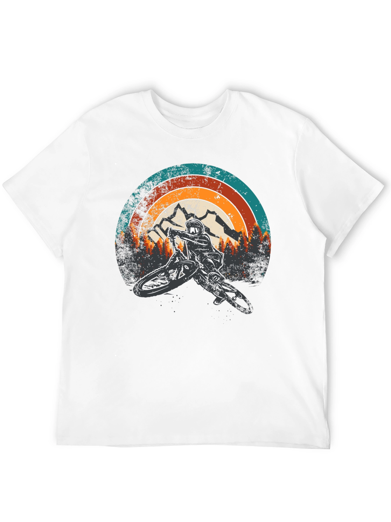 Black Mountain Biker Retro Graphic Tee view 12