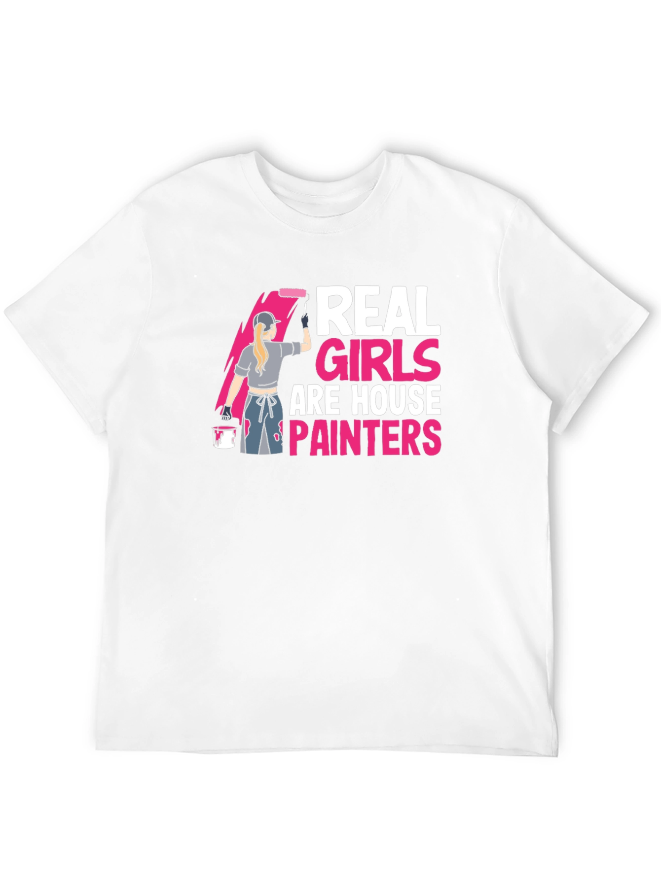 Black Real Girls are House Painters T-Shirt view 12