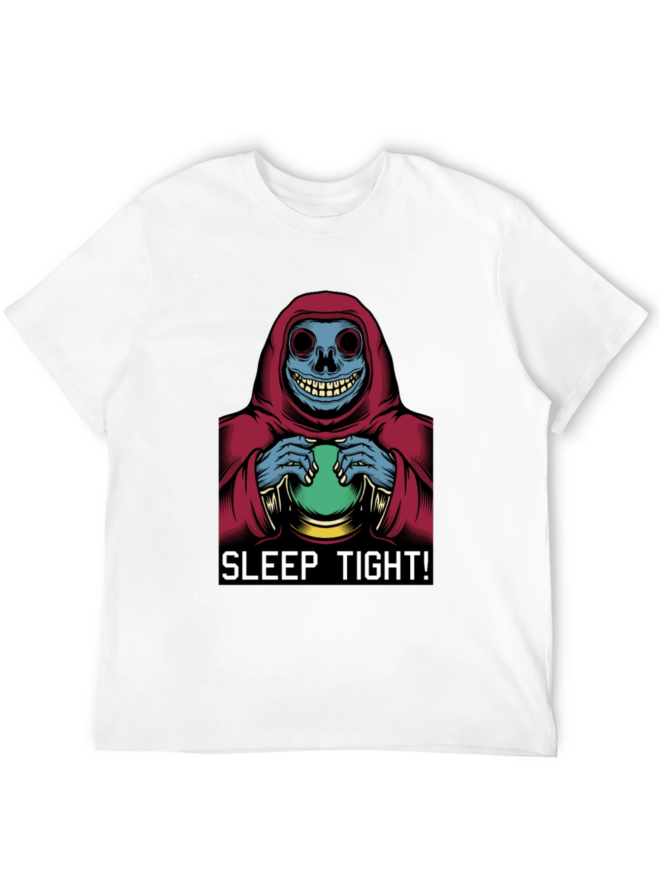 Black Sleep Tight T-Shirt - Grim Reaper Graphic Tee view 12