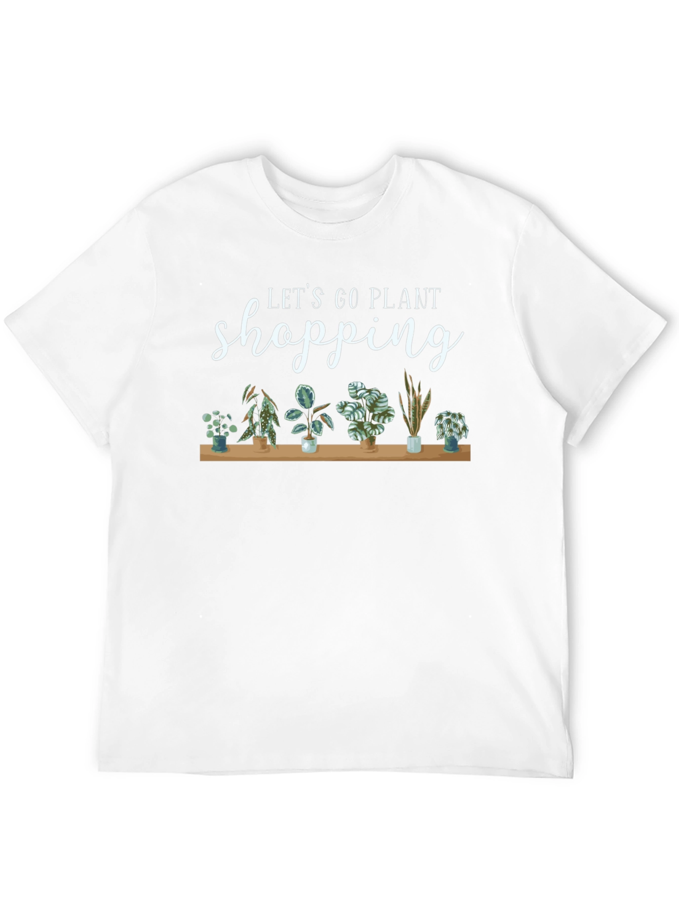Let's Go Plant Shopping Black T-Shirt - 12