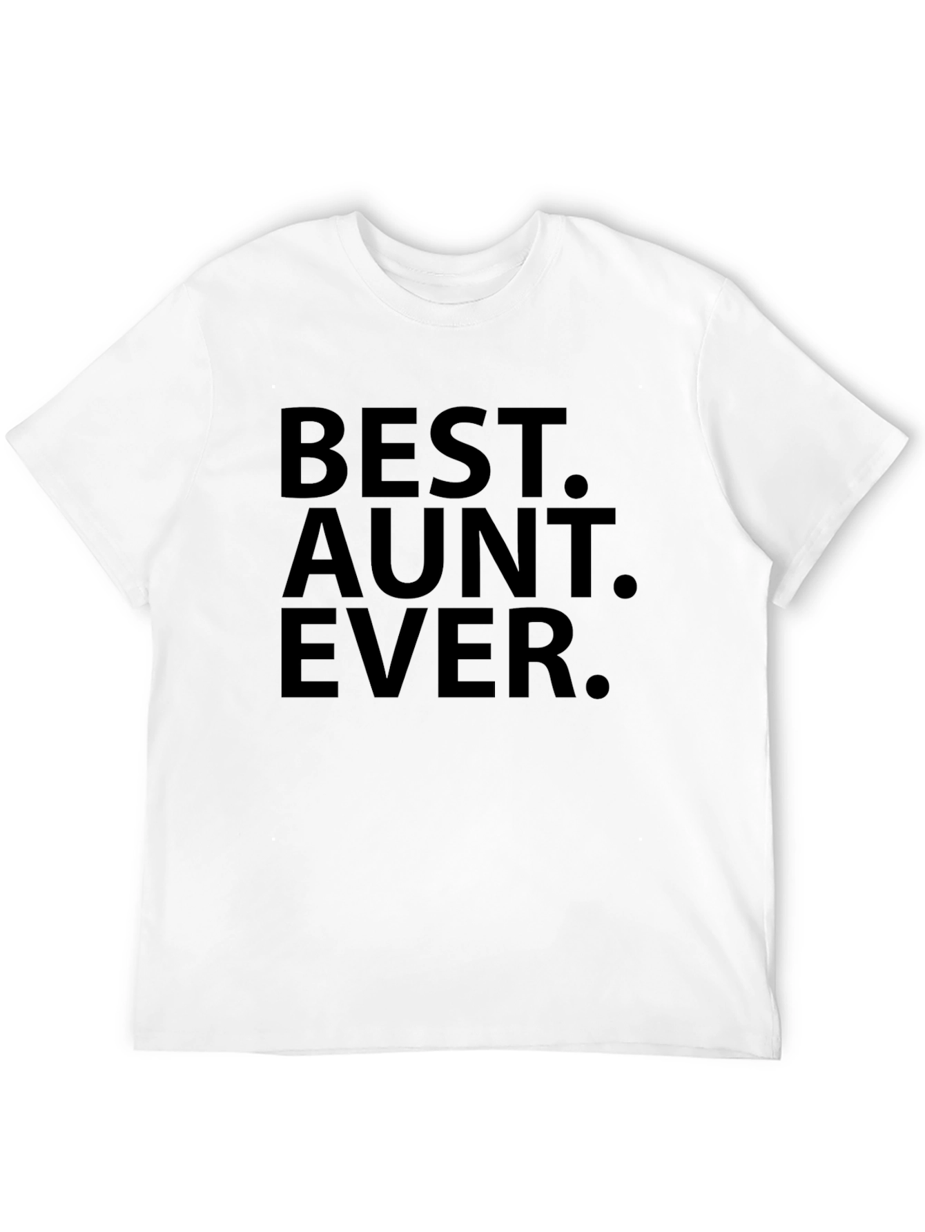 Black Best Aunt Ever Black T-Shirt Gift view 12