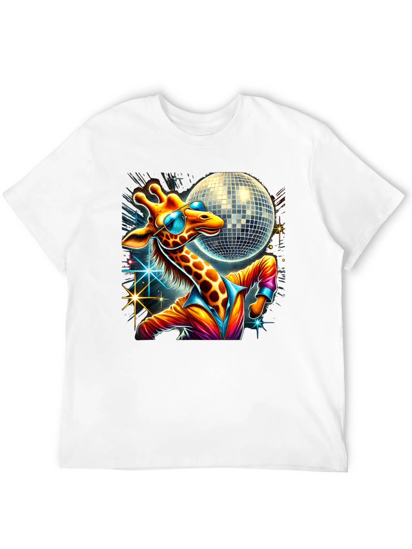 Black Disco Giraffe T-Shirt view 12