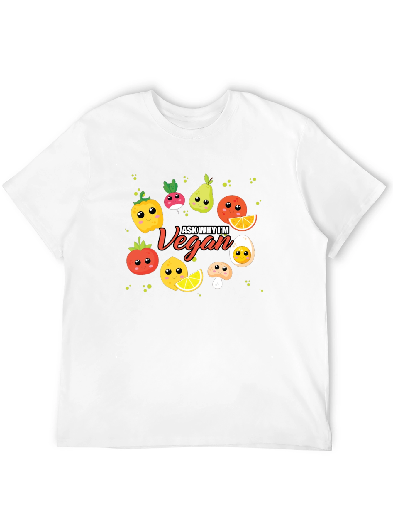 Black Ask Why I'm Vegan Funny Food T-Shirt view 12