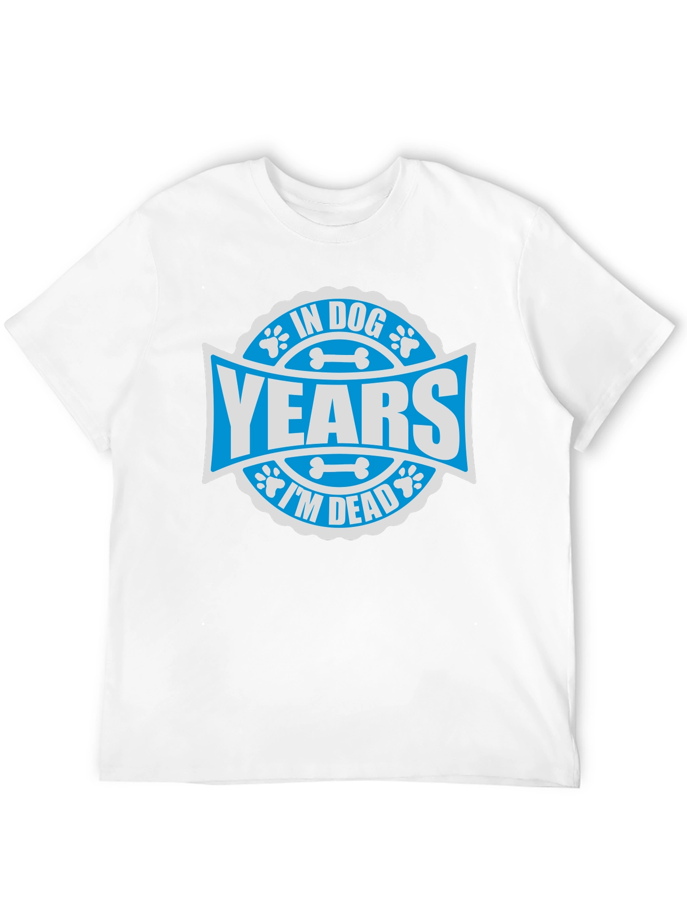 Black In Dog Years I'm Dead T-Shirt - Funny Graphic Tee view 12
