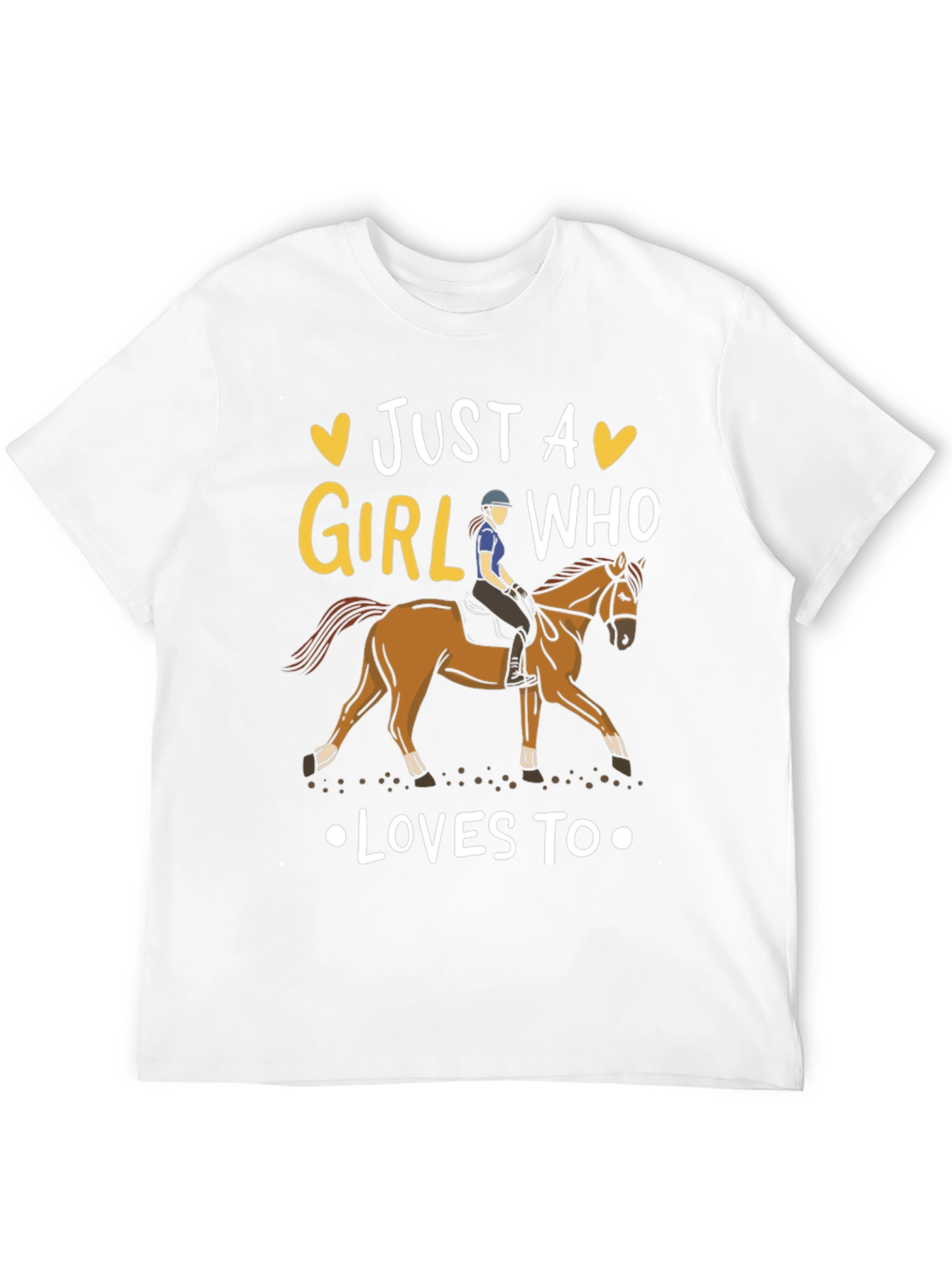 Black Just A Girl Who Loves Horses T-Shirt view 12
