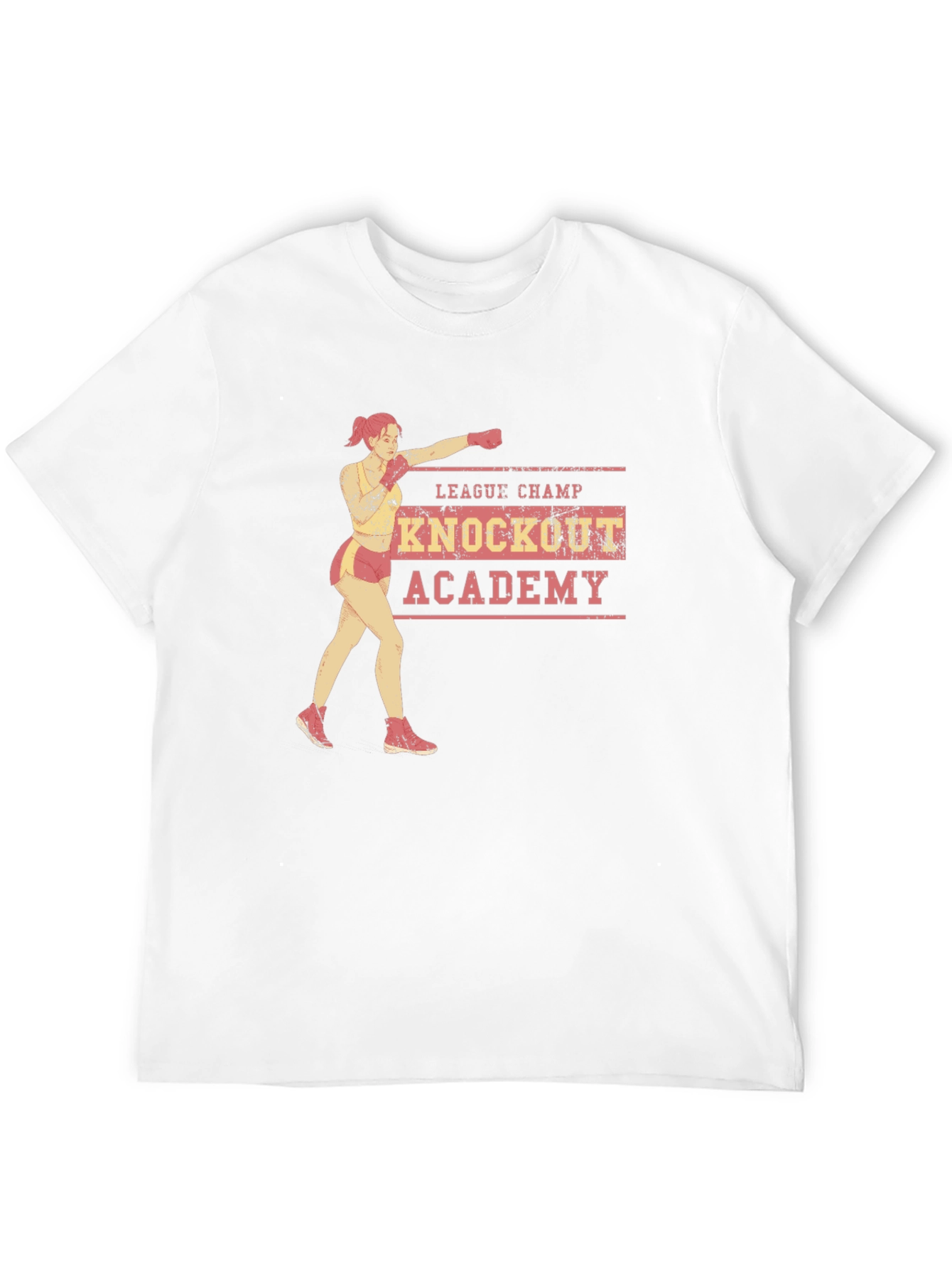 Black Knockout Academy T-Shirt - League Champ Boxer view 12