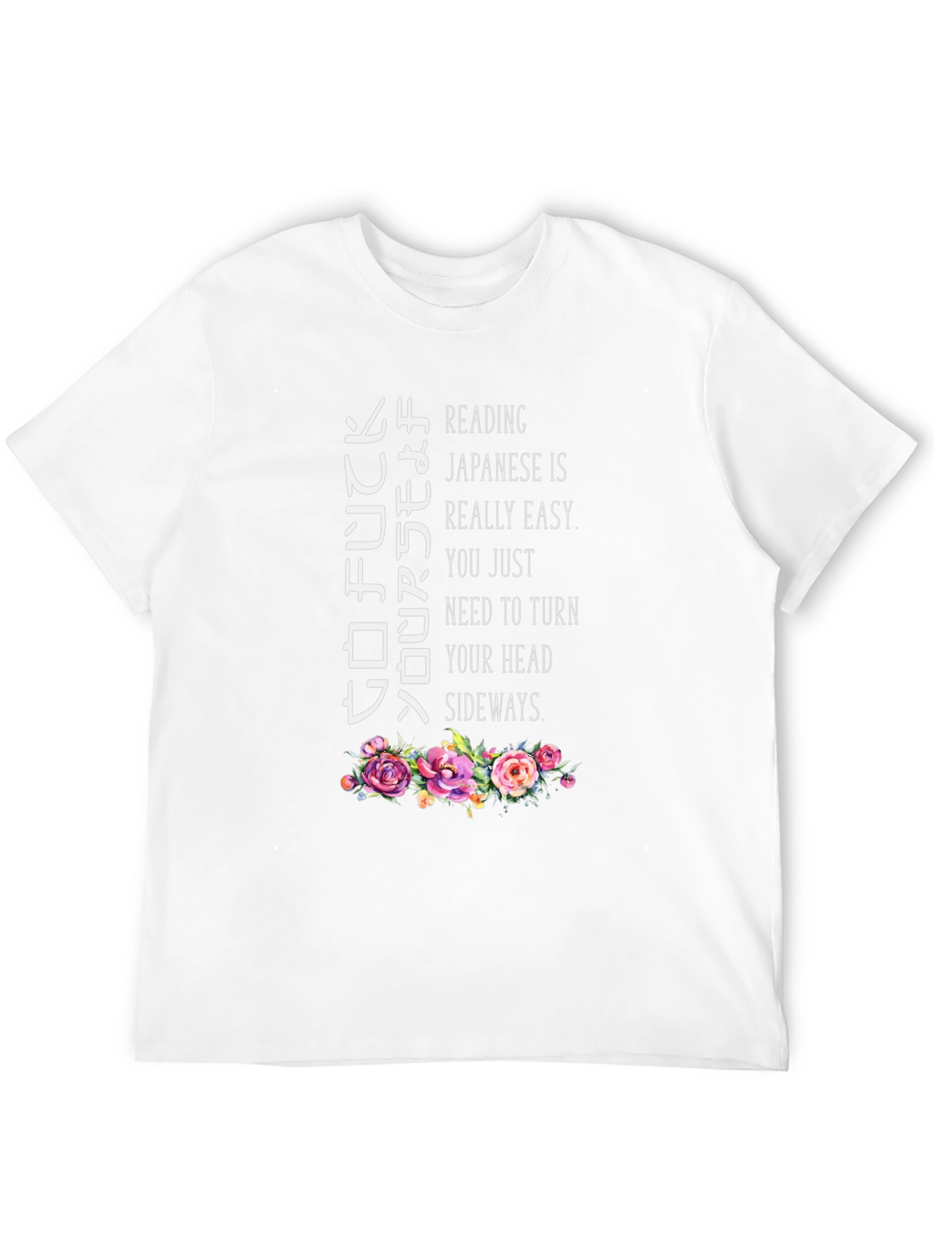 Black Funny Reading Japanese T-Shirt view 12