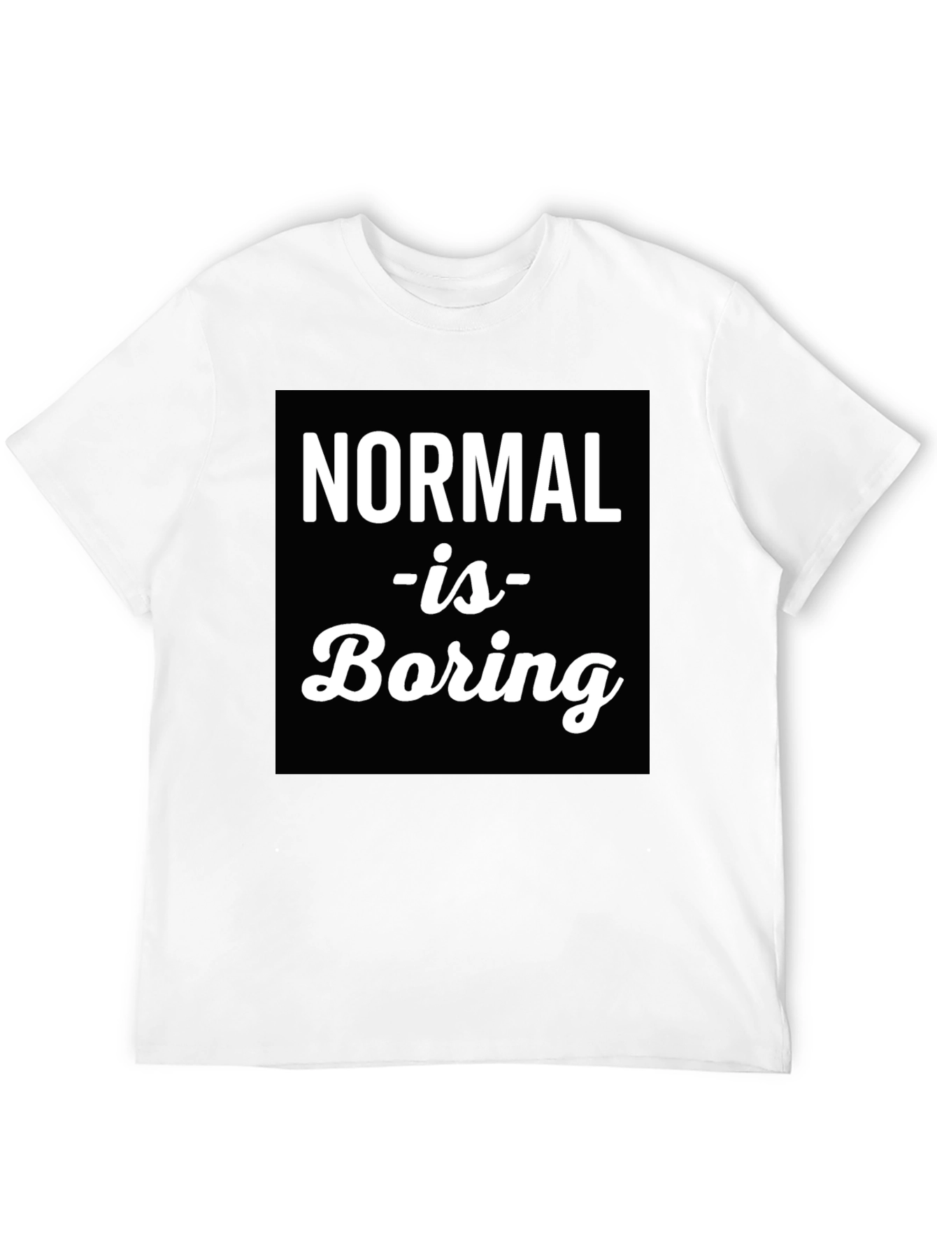 Black Normal is Boring Graphic Tee view 12