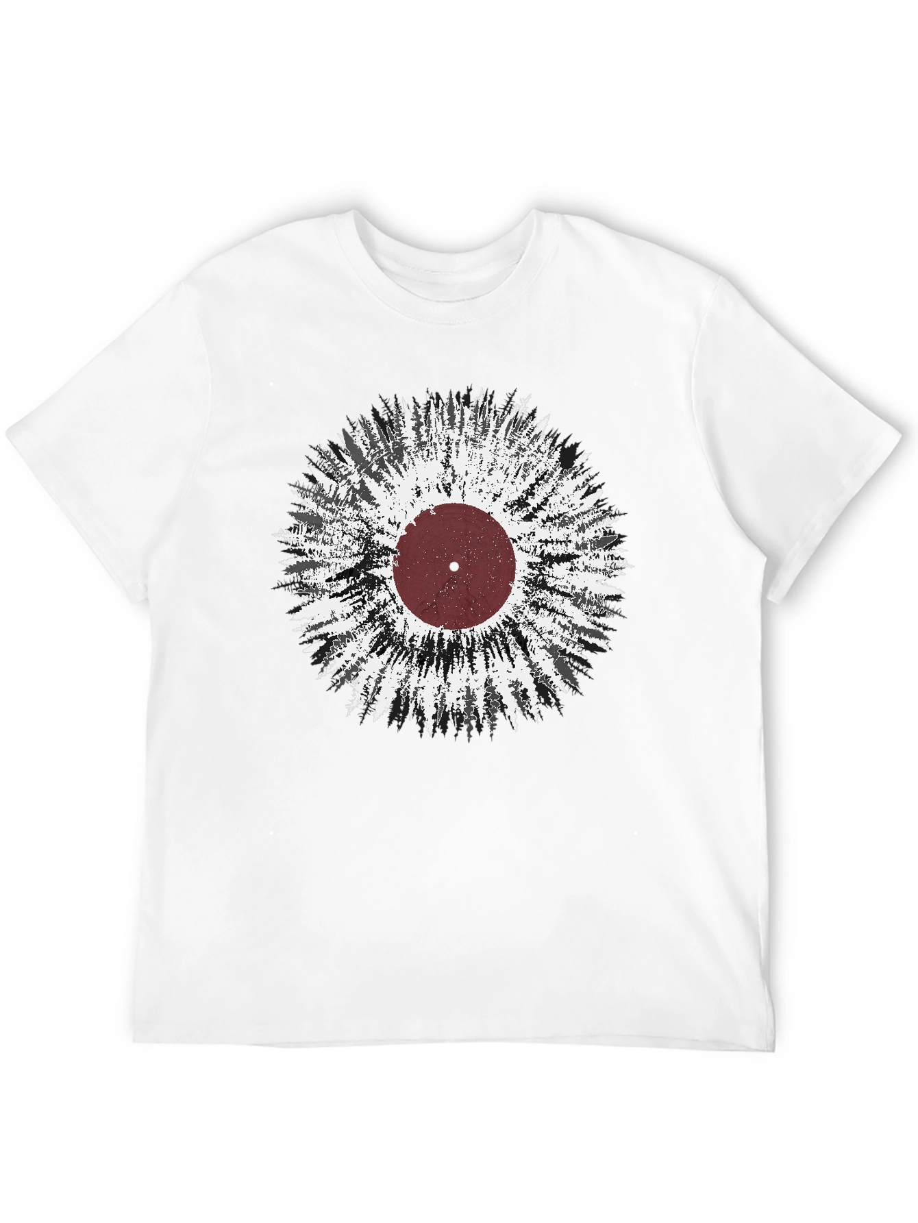 Black Nature Record Graphic T-Shirt view 12