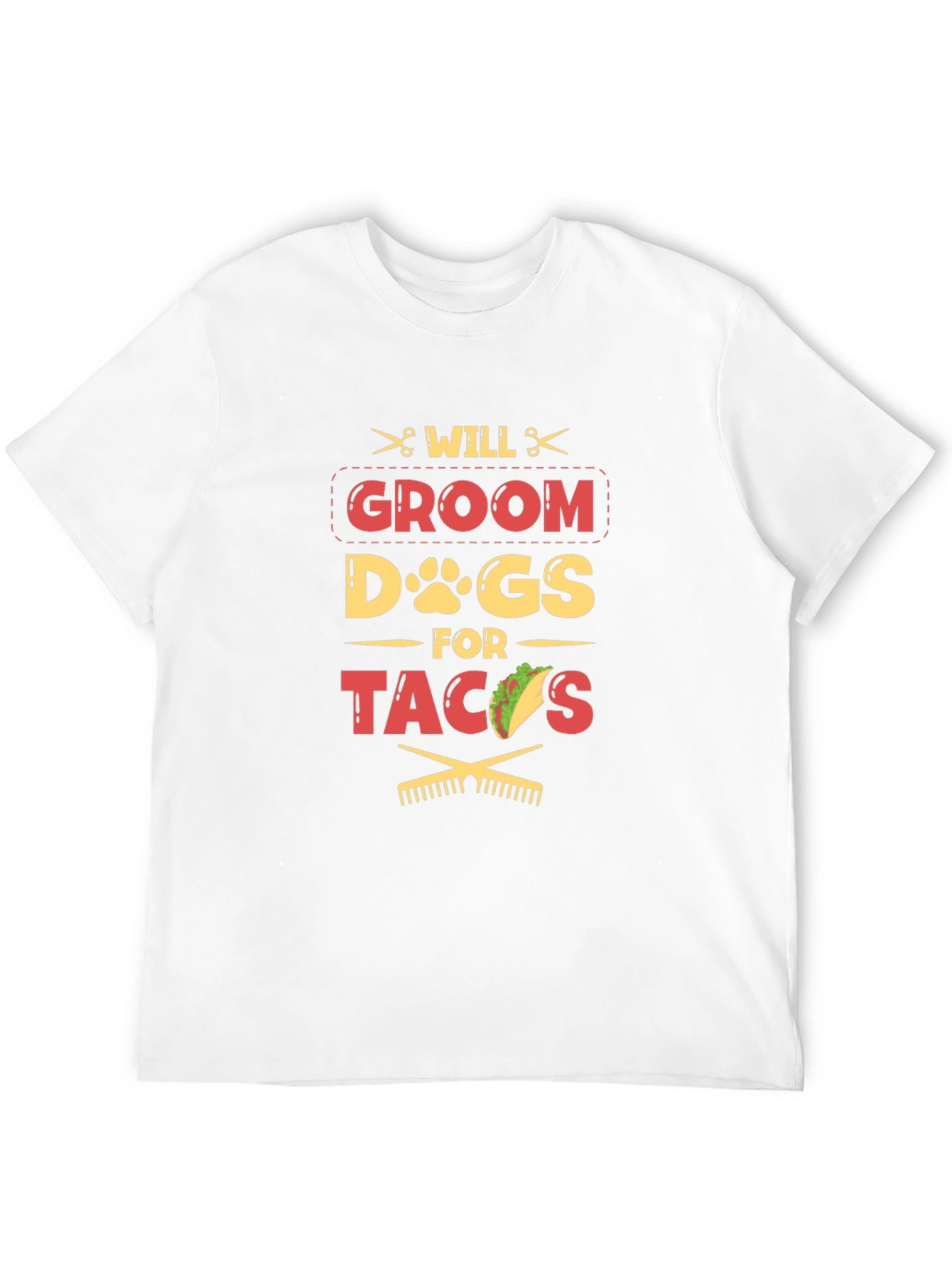 Black Will Groom Dogs for Tacos Funny T-Shirt view 12