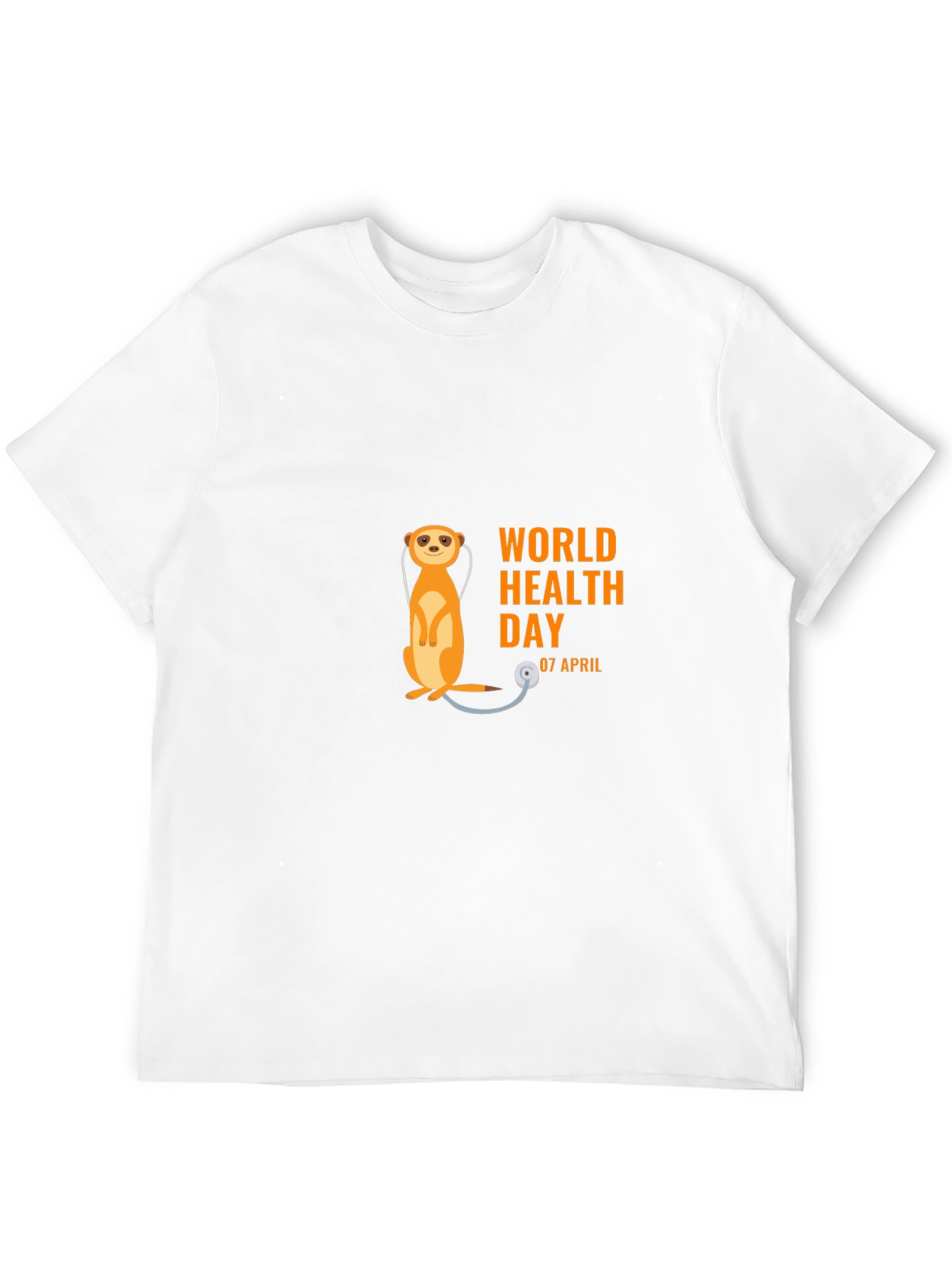 Black World Health Day Meerkat T-Shirt view 12