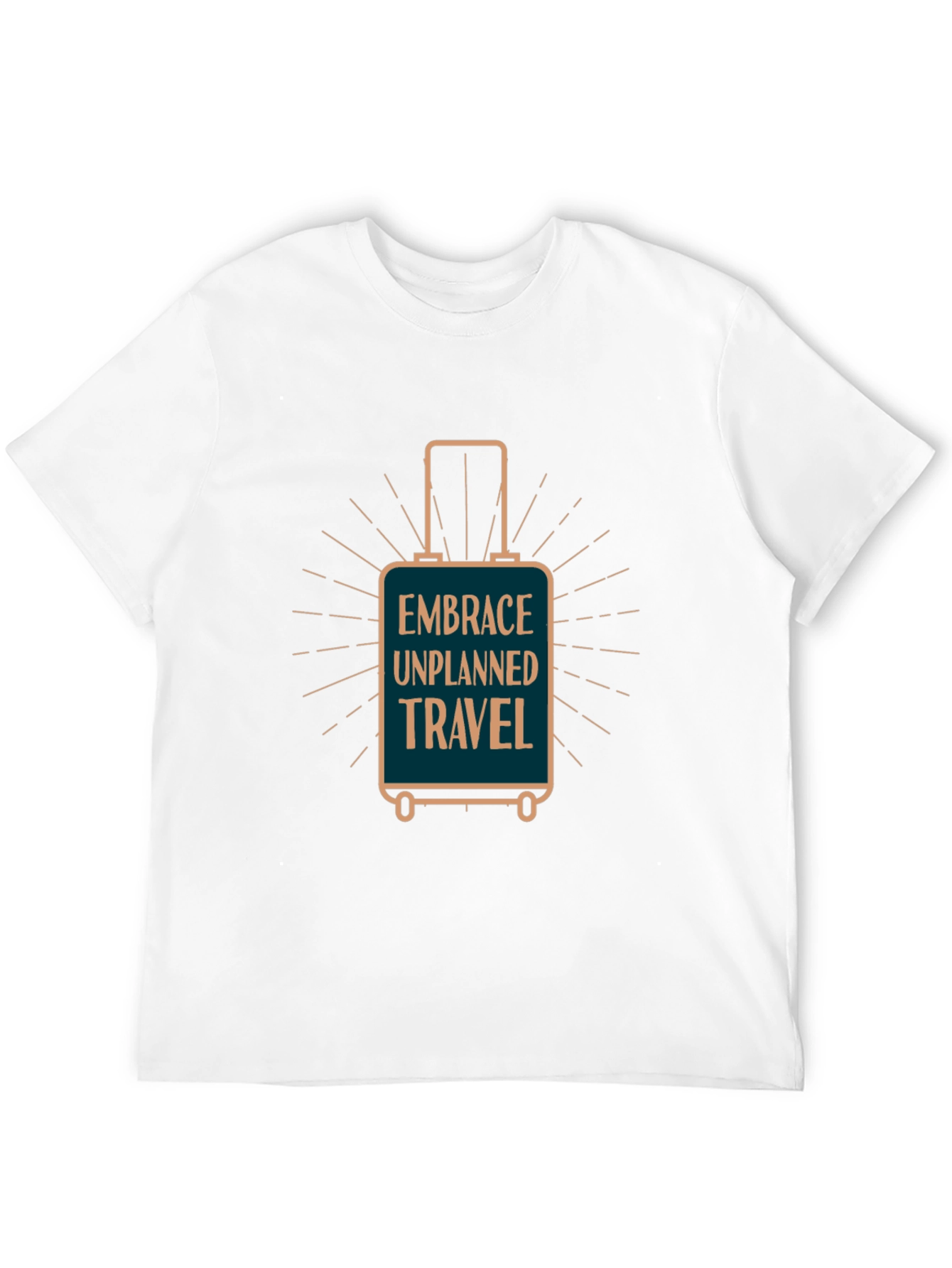 Black Embrace Unplanned Travel Graphic T-Shirt view 12