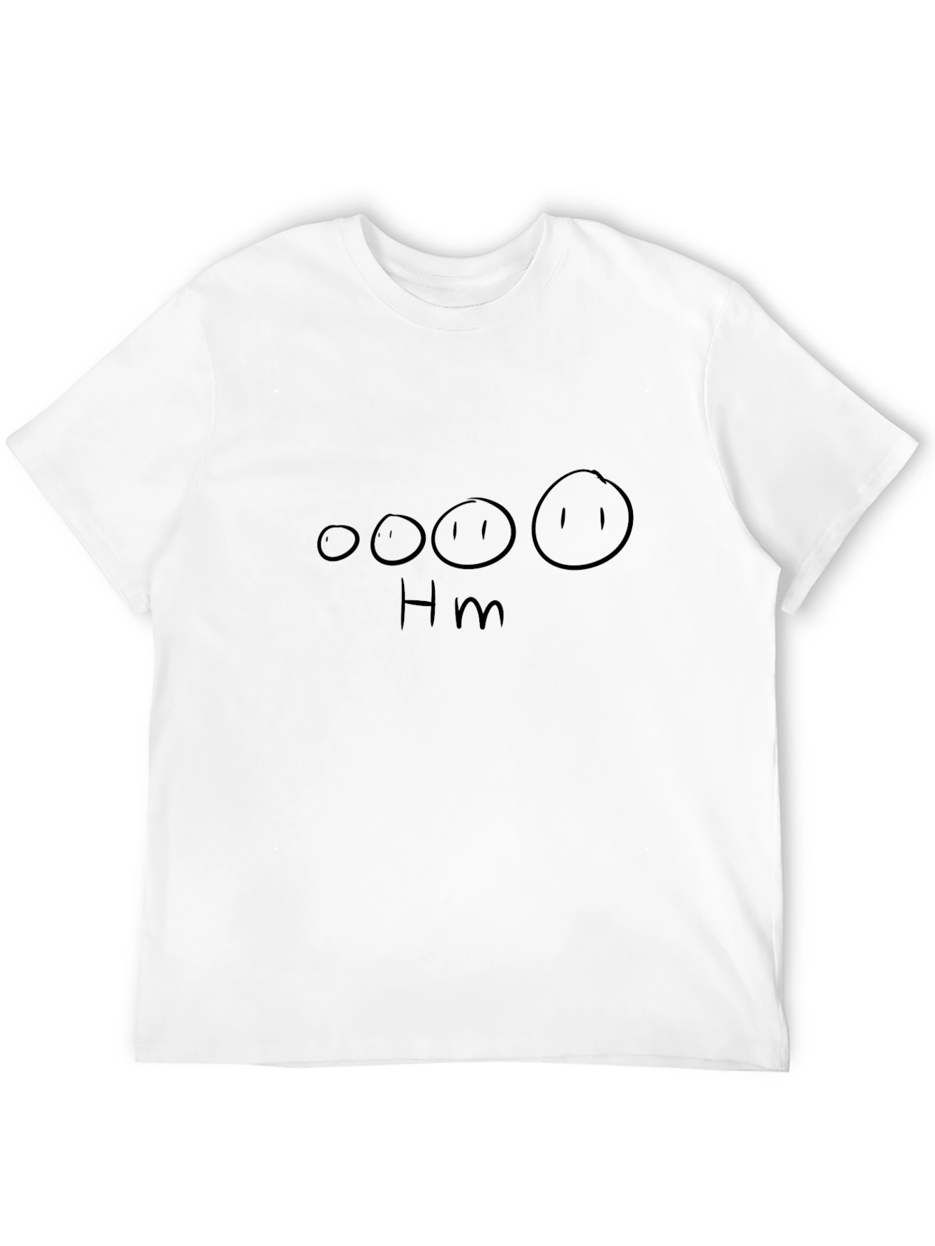 Black Funny Hm Smiley Face Black T-Shirt view 12