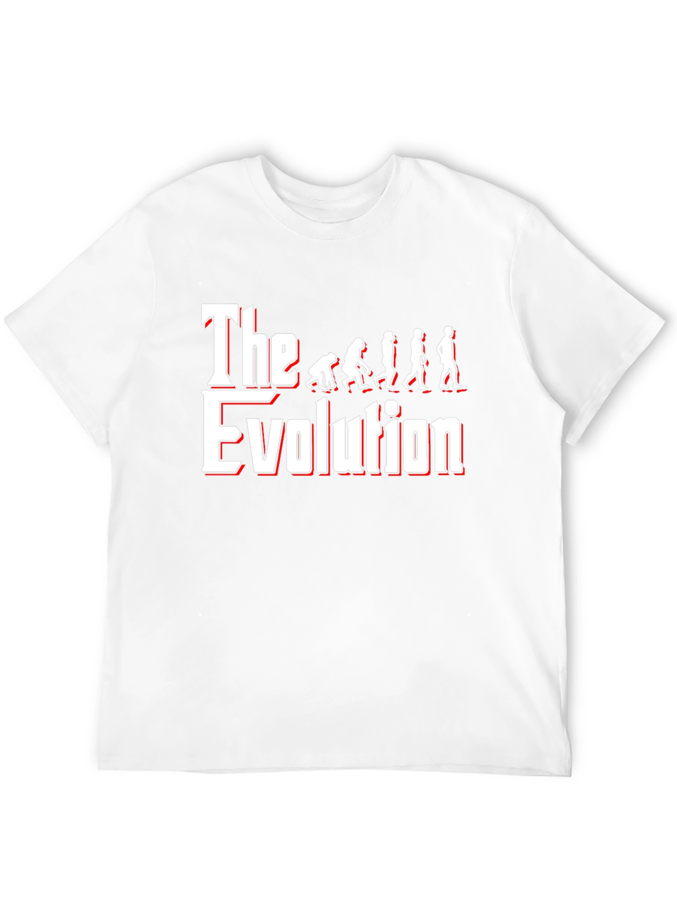 Black Evolution Graphic Tee - Funny Novelty T-Shirt view 12
