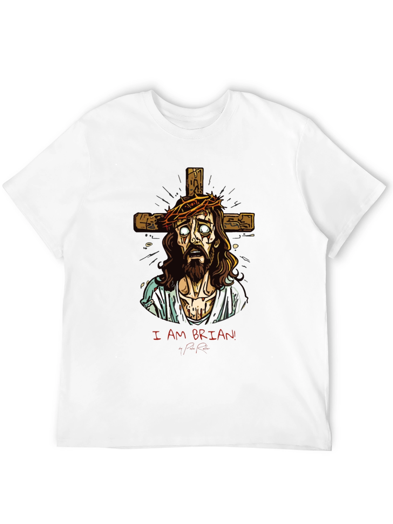 Black I Am Brian! T-Shirt view 12