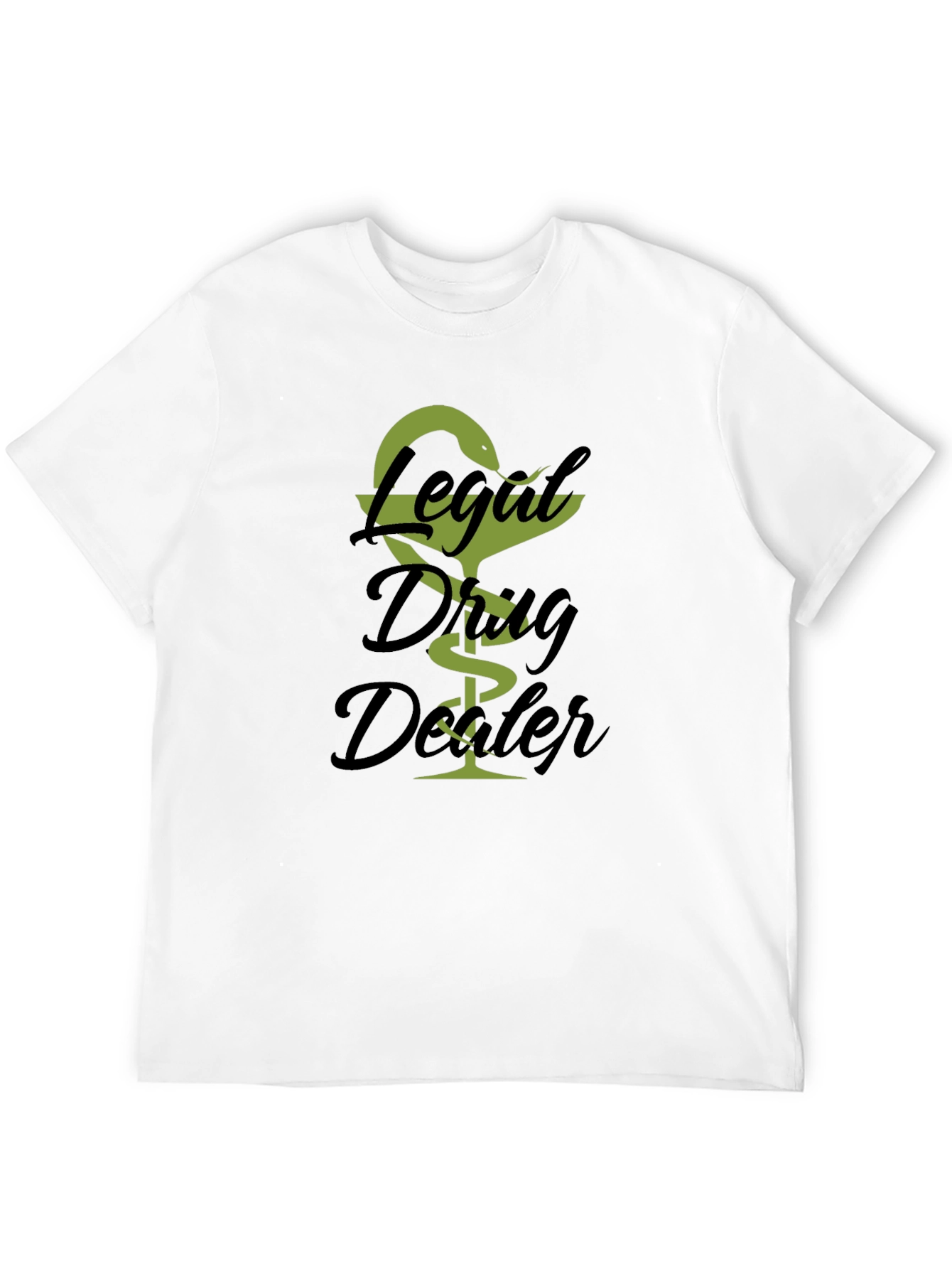 Black Legal Drug Dealer T-Shirt - Novelty Graphic Tee view 12