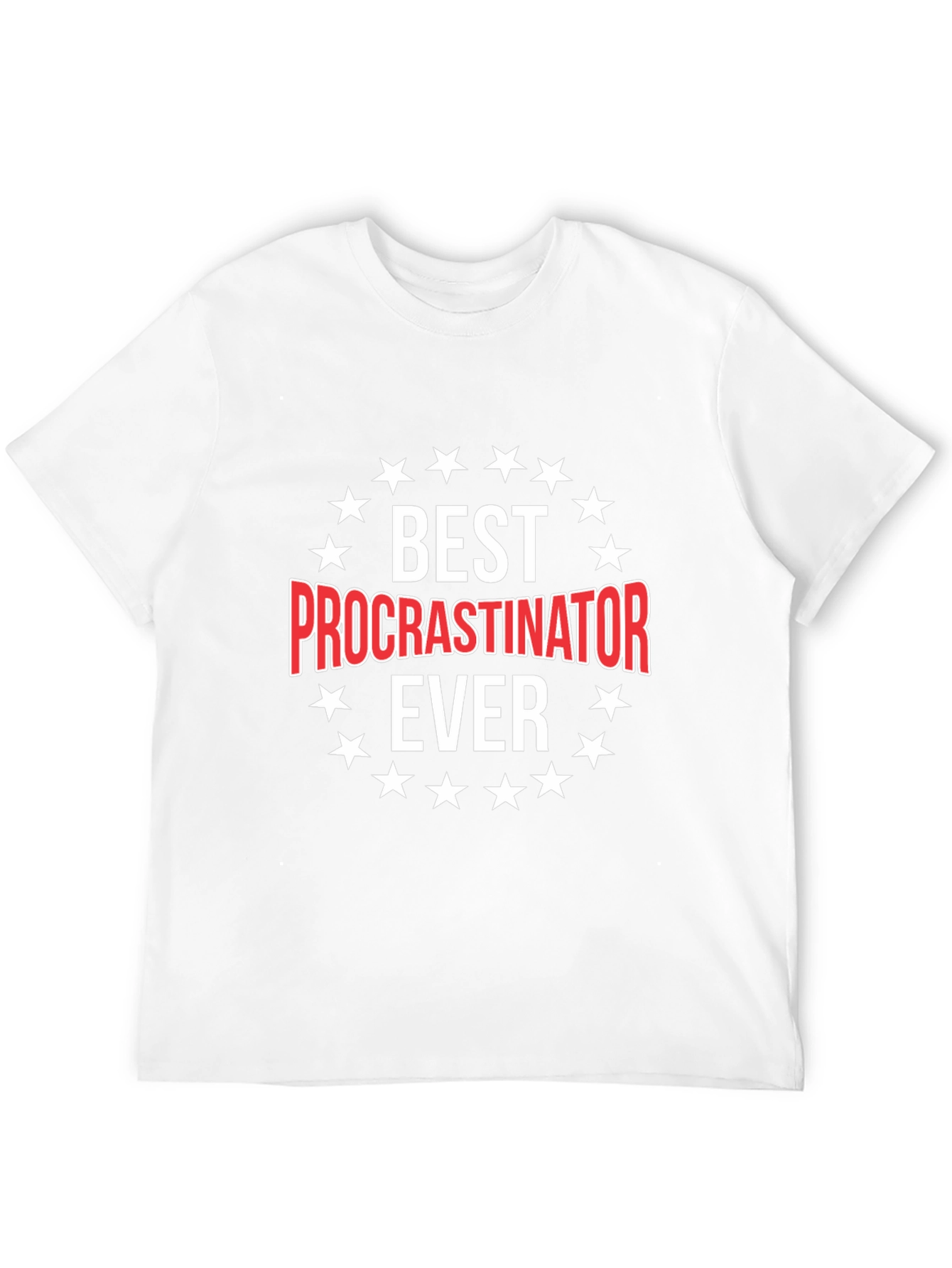 Black Best Procrastinator Ever Graphic Tee view 12