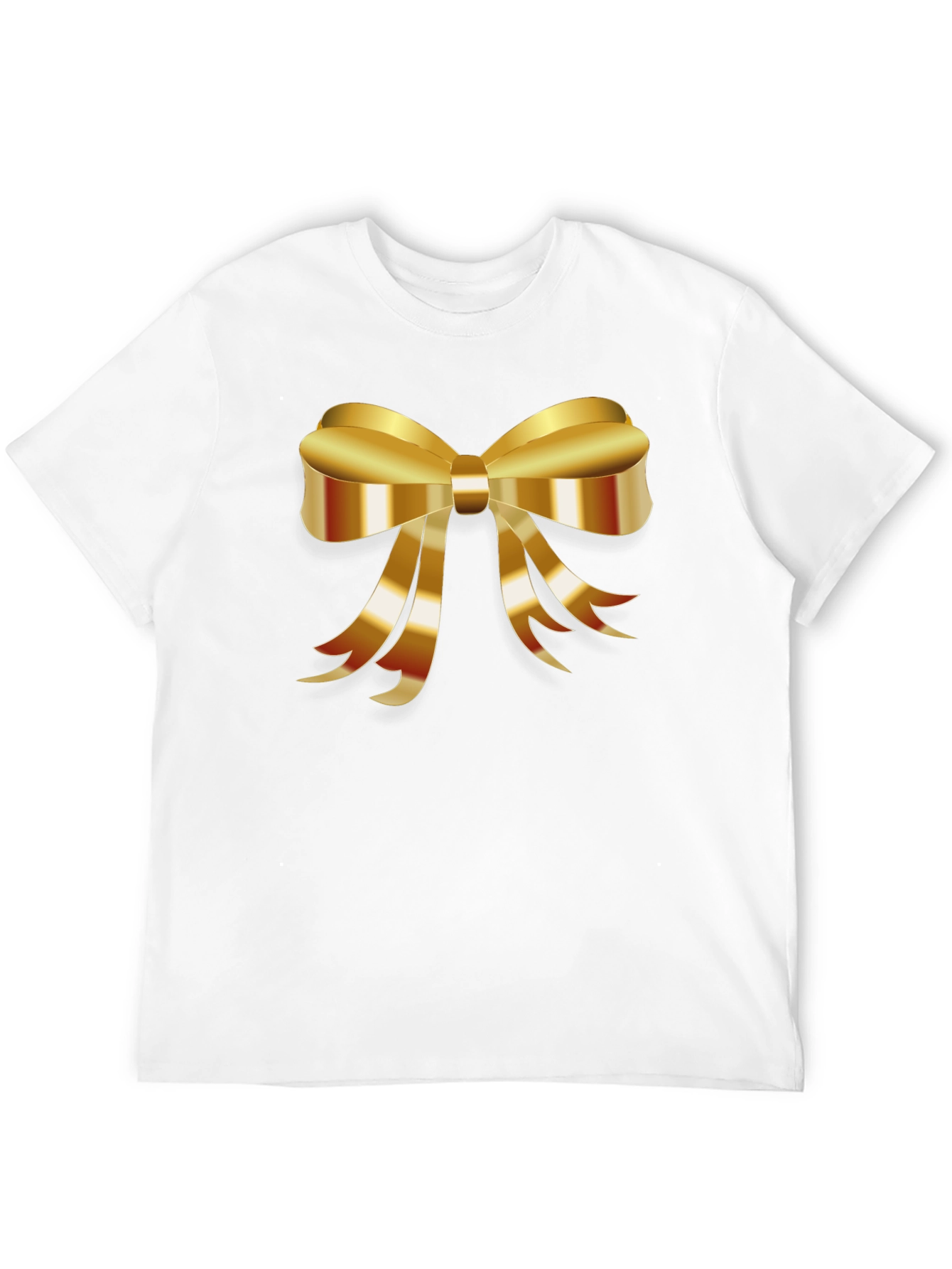 Black Gold Bow Graphic Tee - Stylish Black T-Shirt view 12