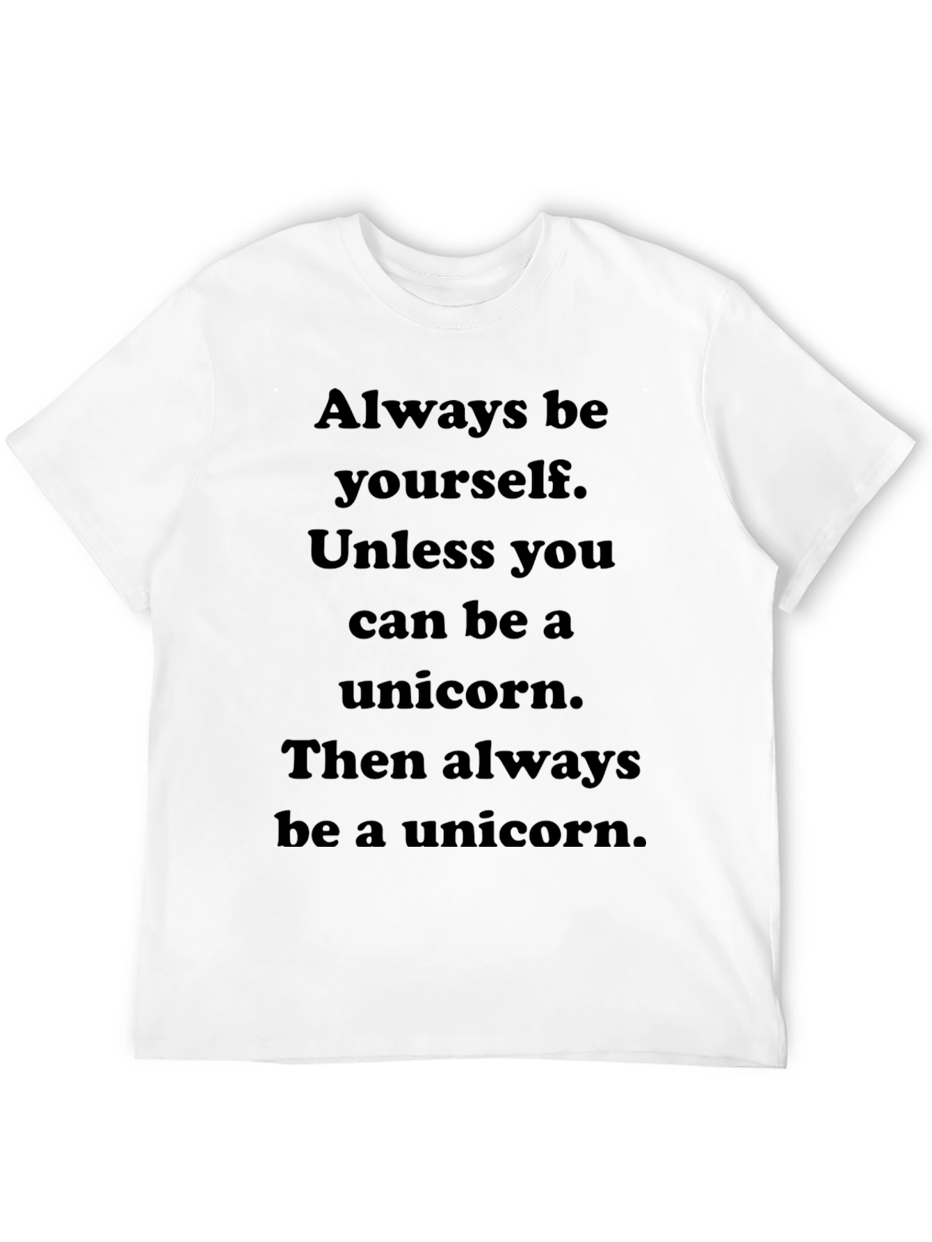 Black Always Be Yourself Unicorn T-Shirt view 12