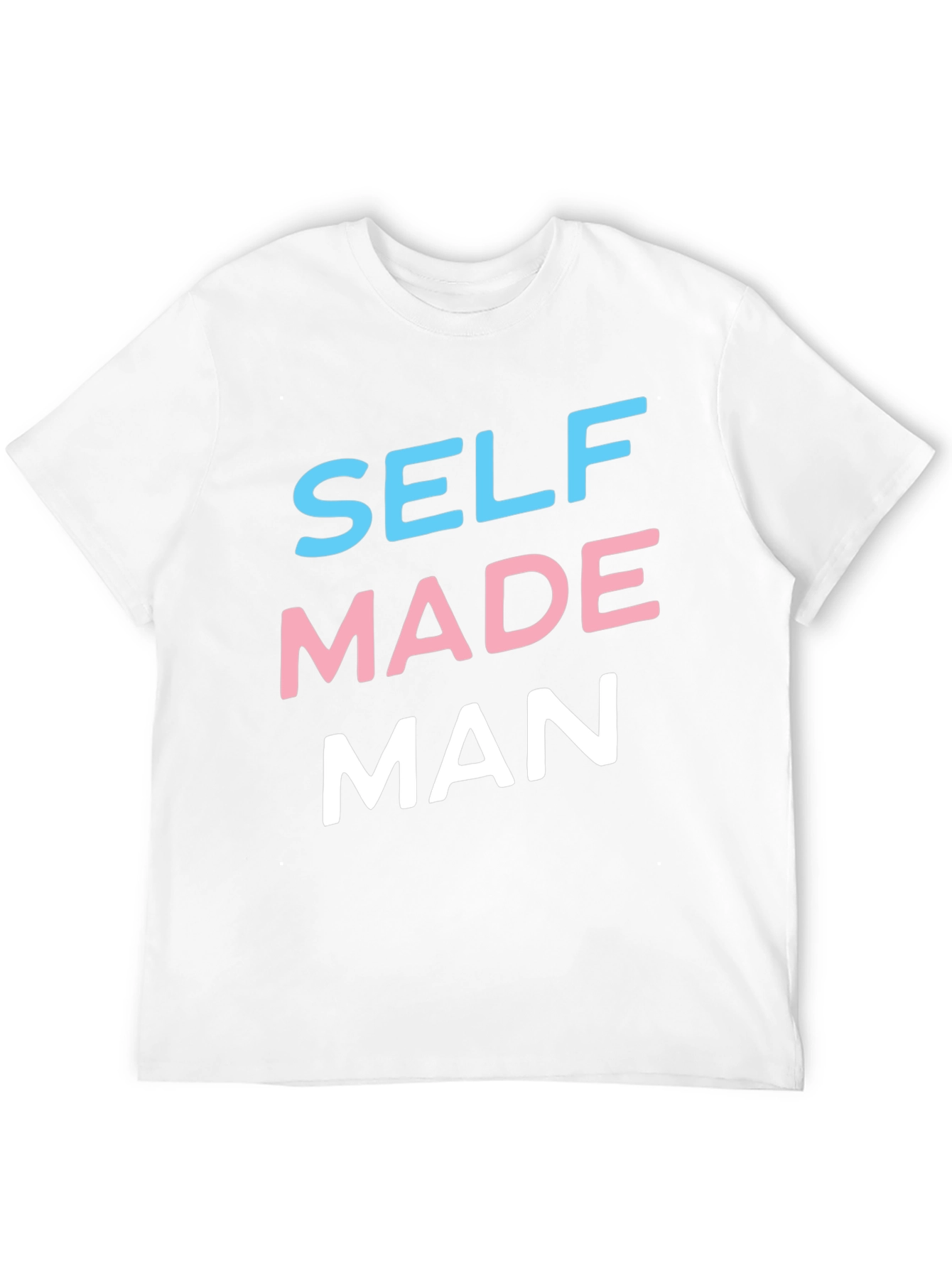 Black Self Made Man Graphic Tee - Black Casual T-Shirt view 12