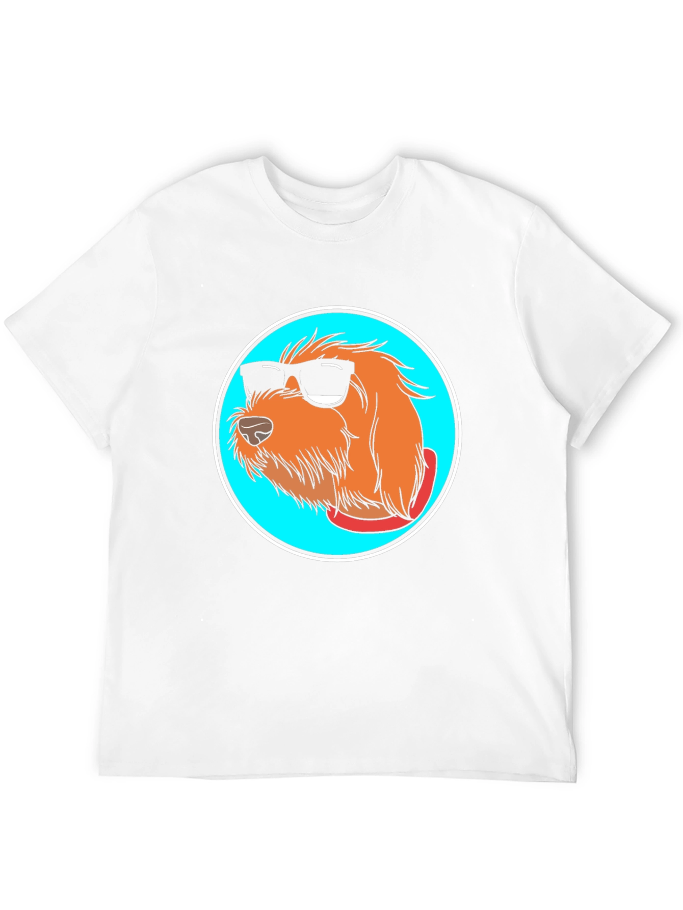 Black Cool Dog Graphic Tee - Black Cotton Blend view 12