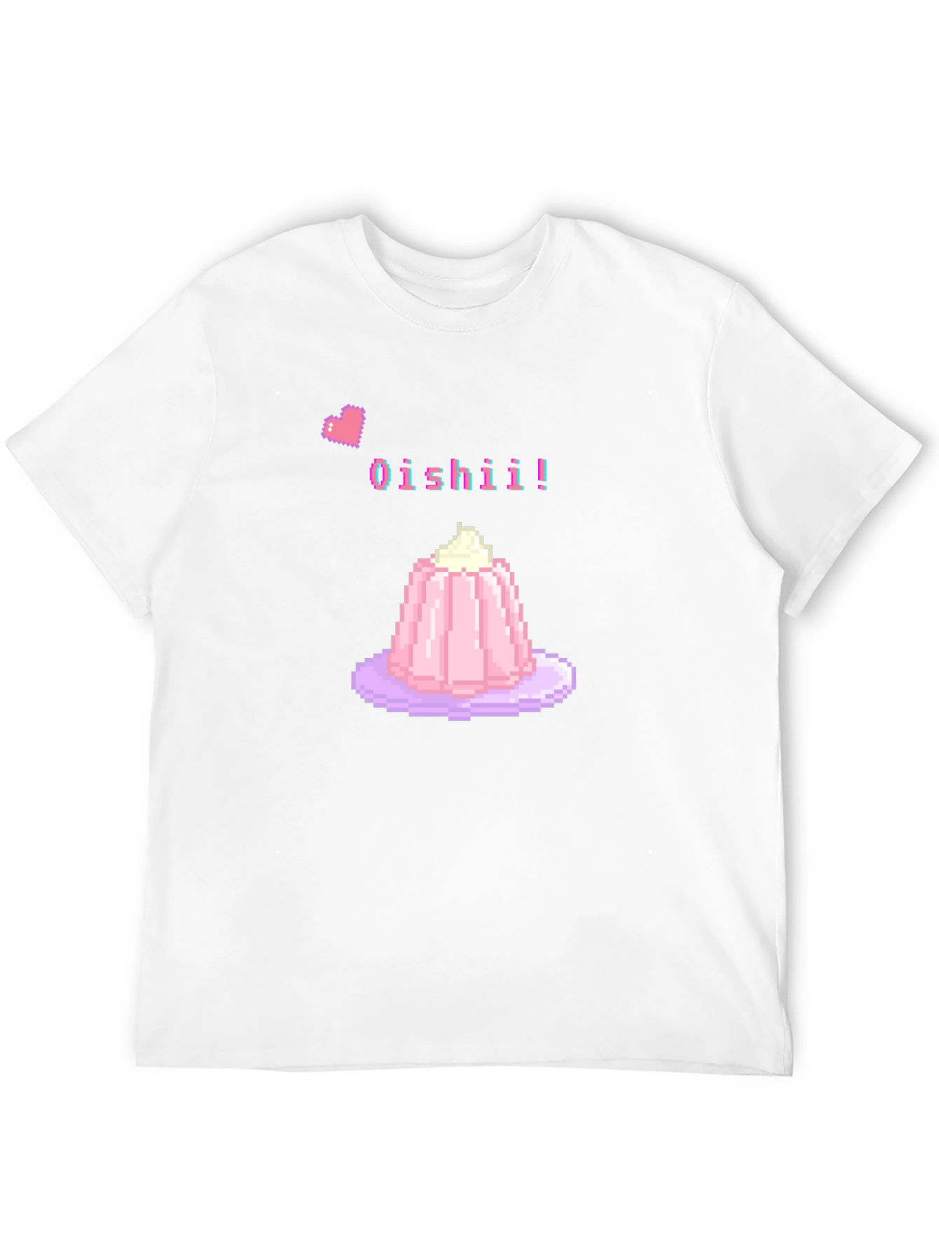 Black Oishii! Pixel Dessert T-Shirt view 12