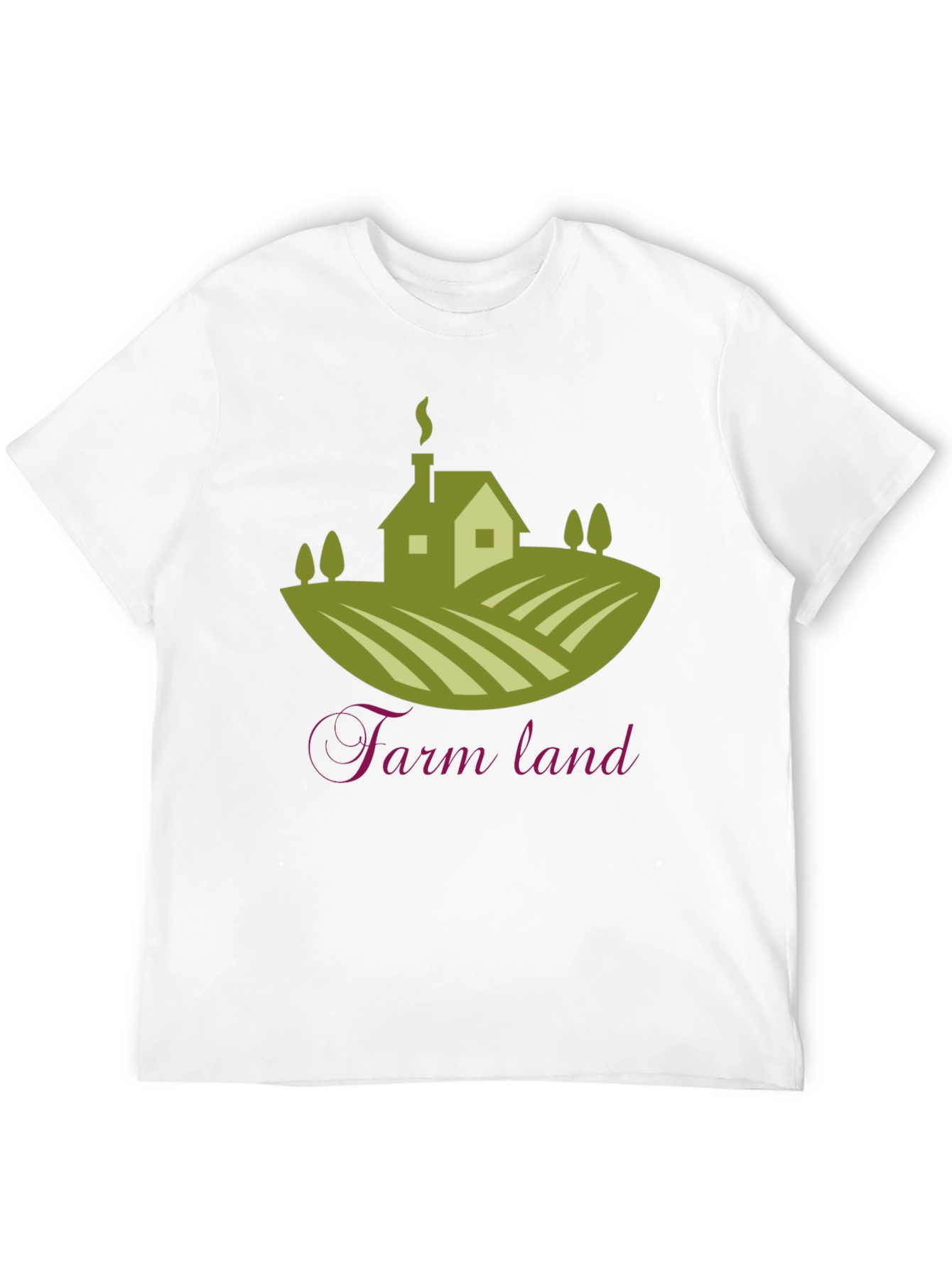 Black Farm Land Graphic T-Shirt | Classic Crew Neck Tee view 12