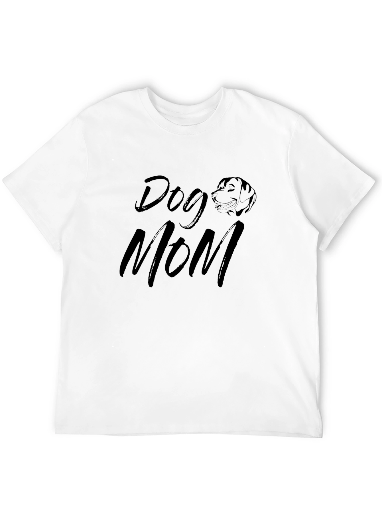 Black Dog Mom T-Shirt - Black Graphic Tee view 12