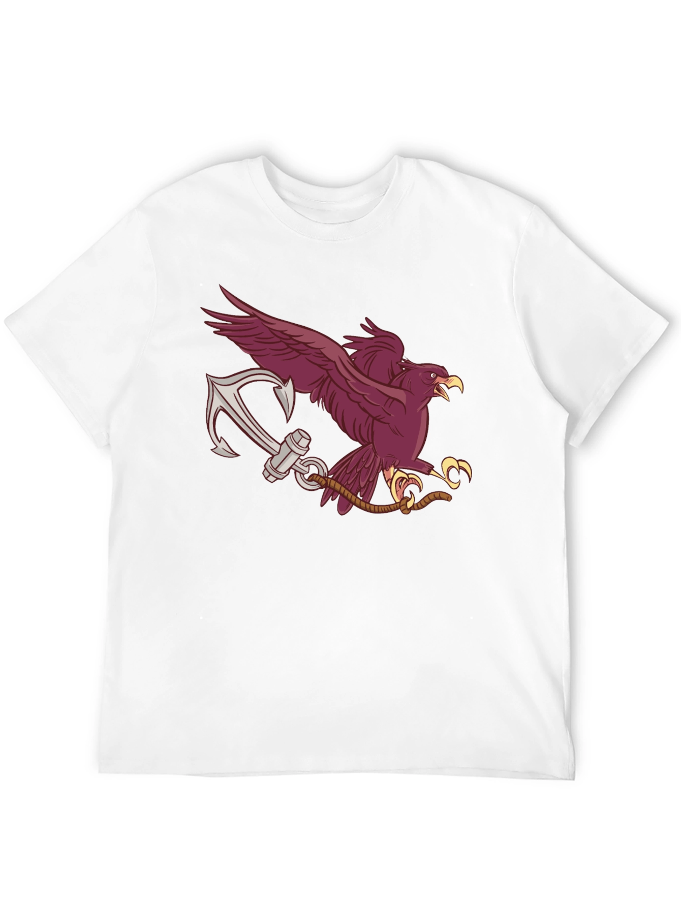 Black Eagle and Anchor Graphic Tee view 12