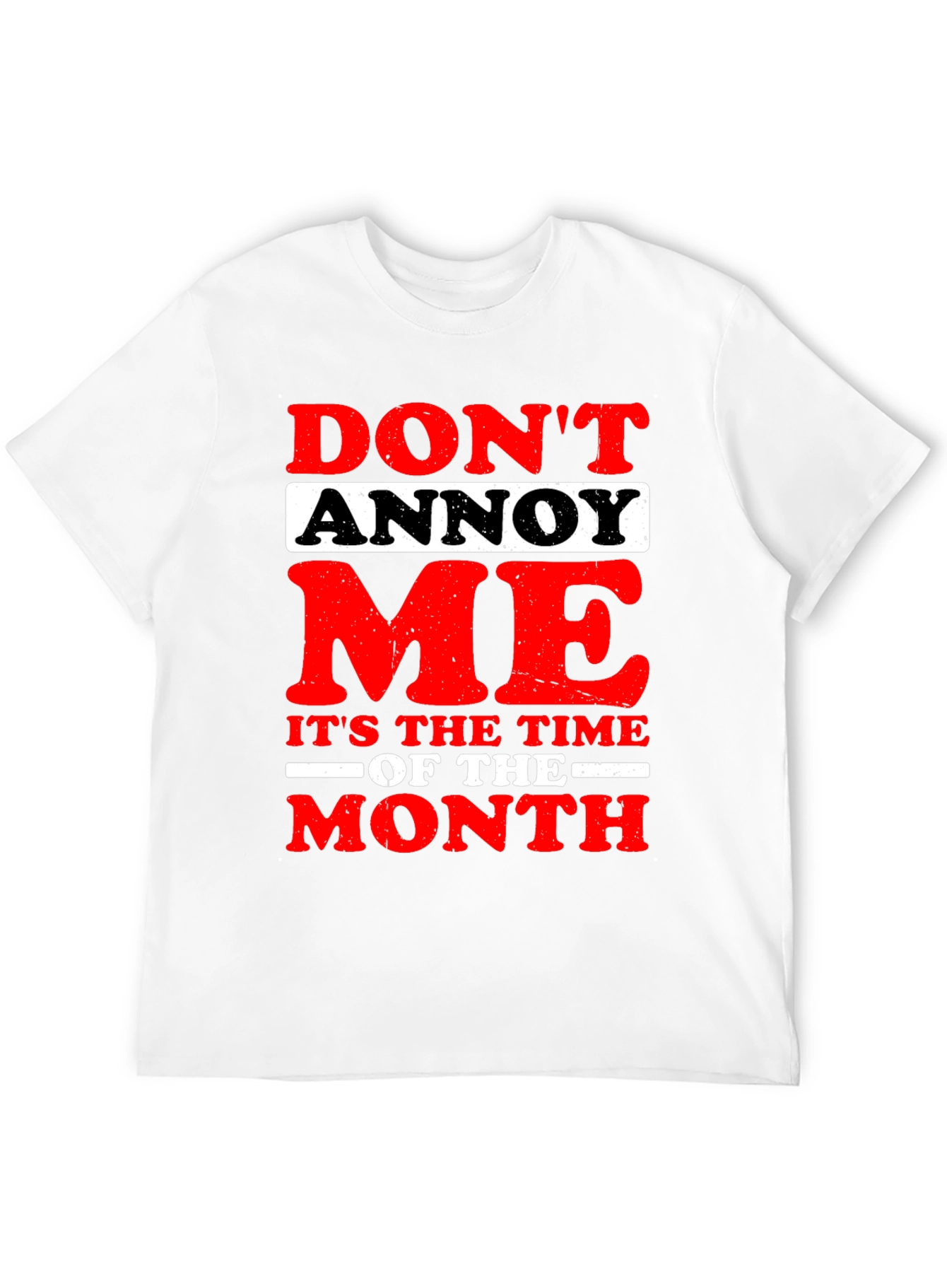Black Funny "Don't Annoy Me" Graphic T-Shirt view 12