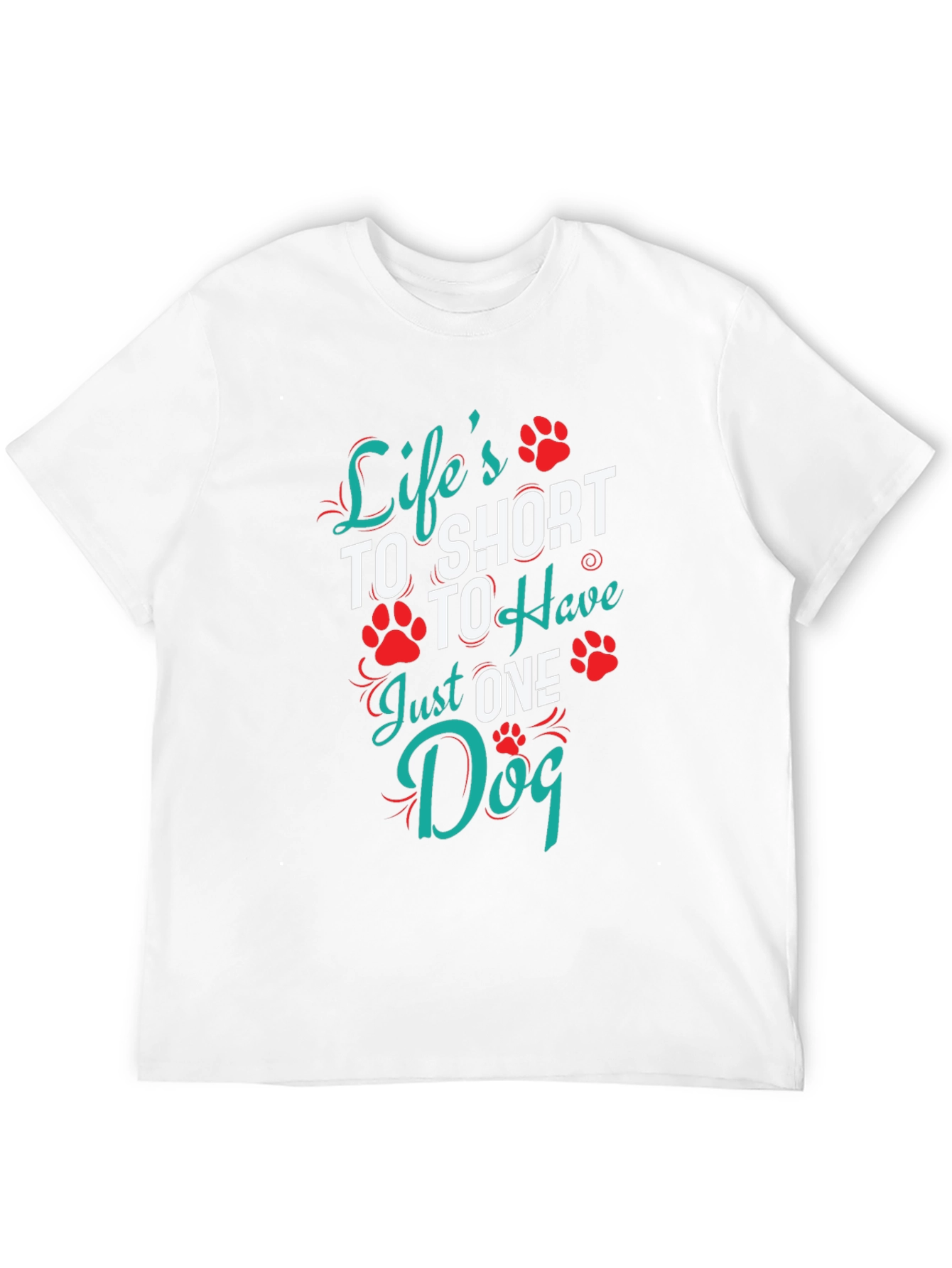 Black Life's Too Short Dog Lover Graphic Tee view 12