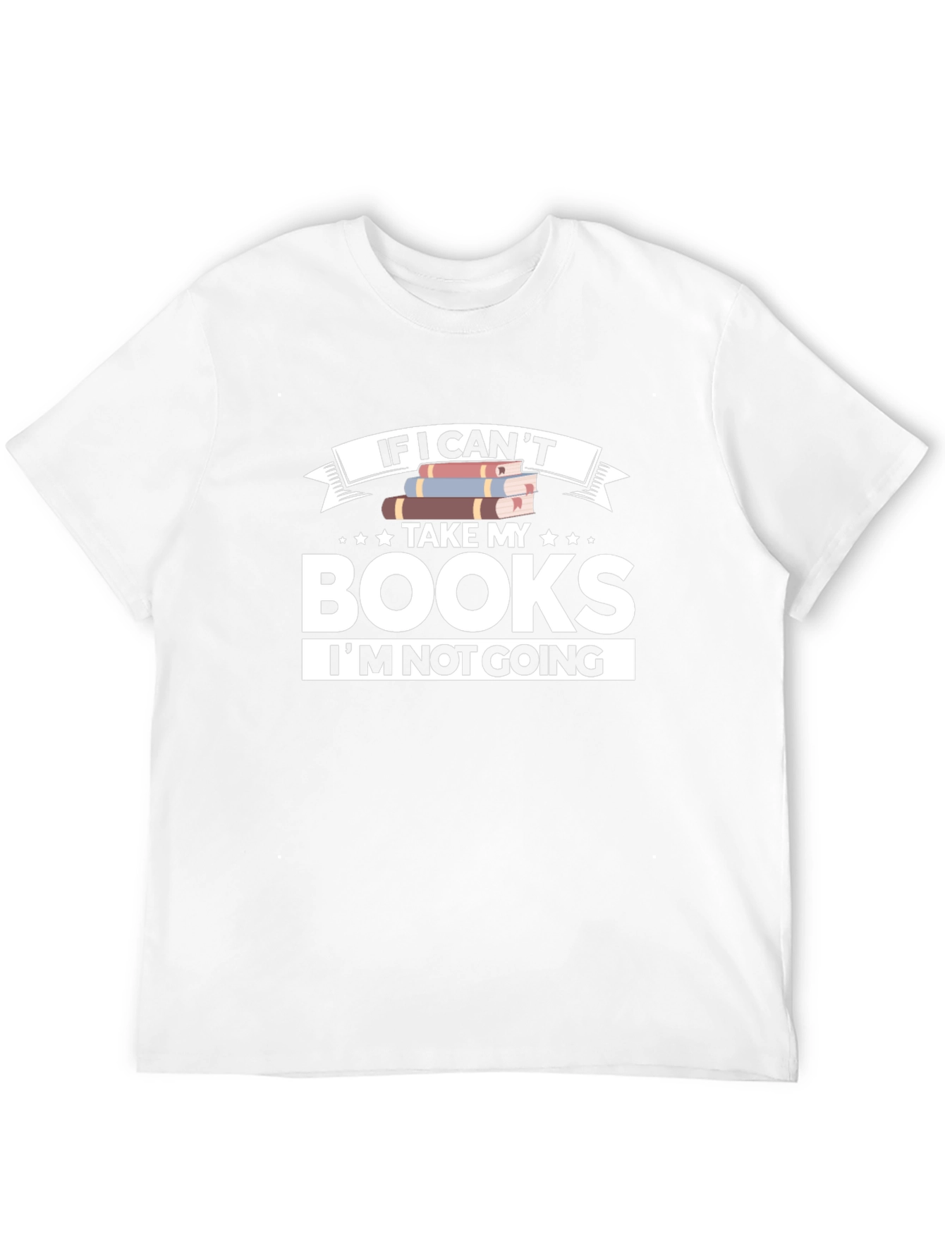 Black Book Lover T-Shirt: If I Can't Take My Books view 12