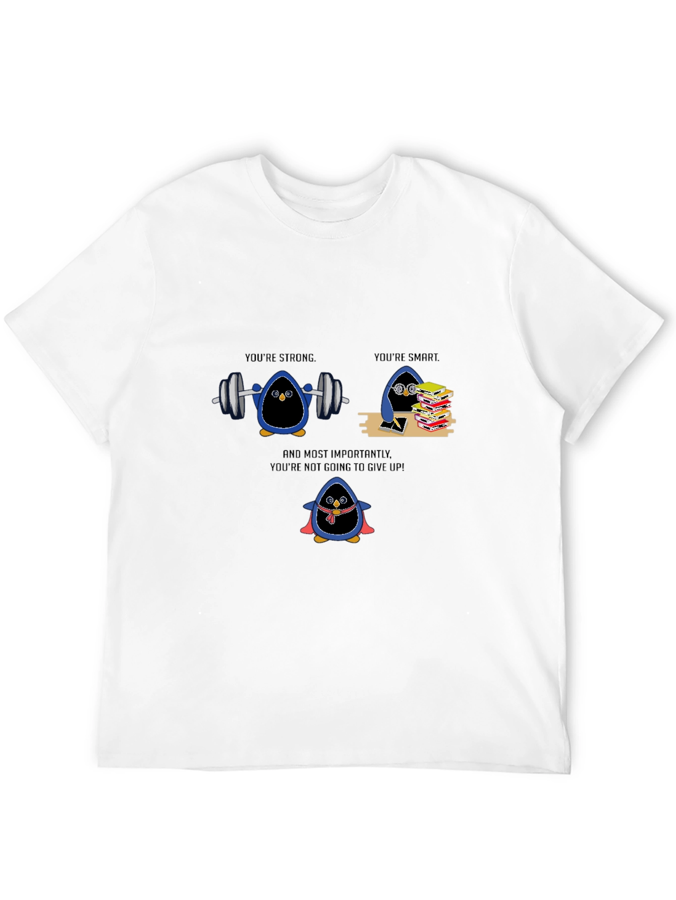 Black Penguin Empowerment Graphic Tee - Strong, Smart, Resilient! view 12