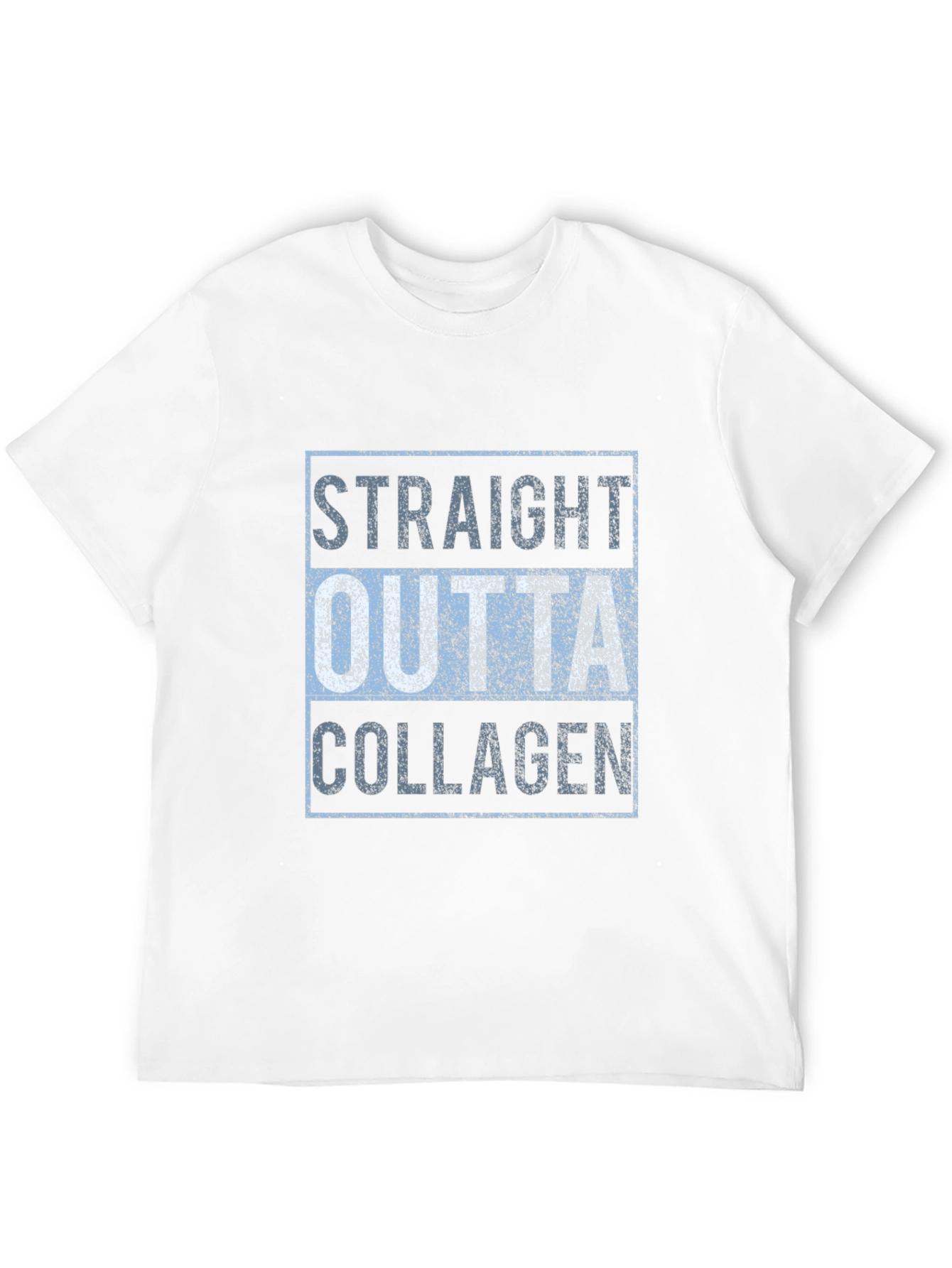 Black Straight Outta Collagen T-Shirt view 12