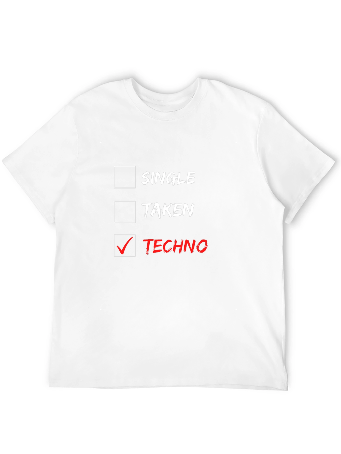 Black Techno Music Lover T-Shirt - Single, Taken, Techno Choice view 12