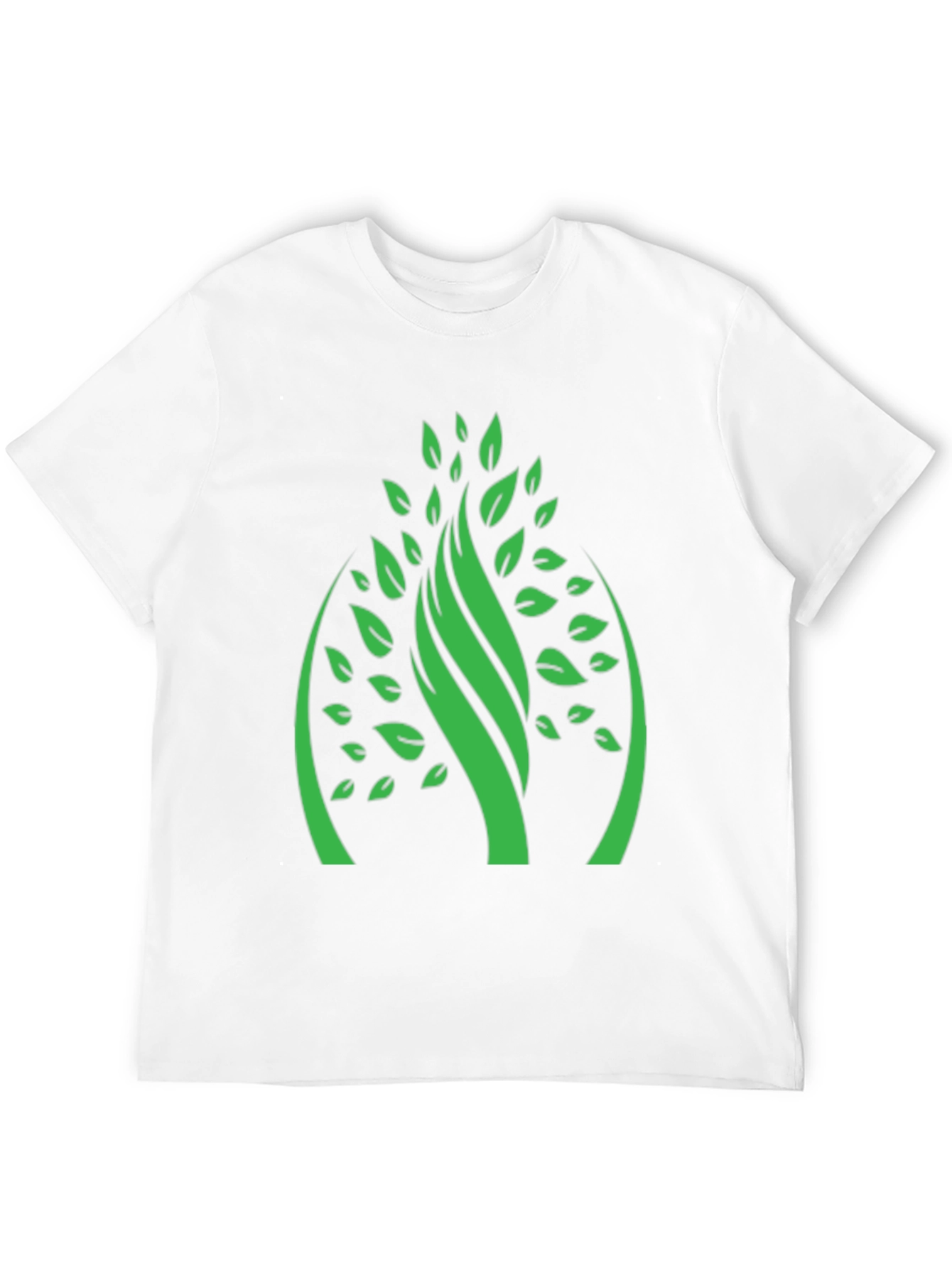 Black Green Tree Graphic Black T-Shirt view 12