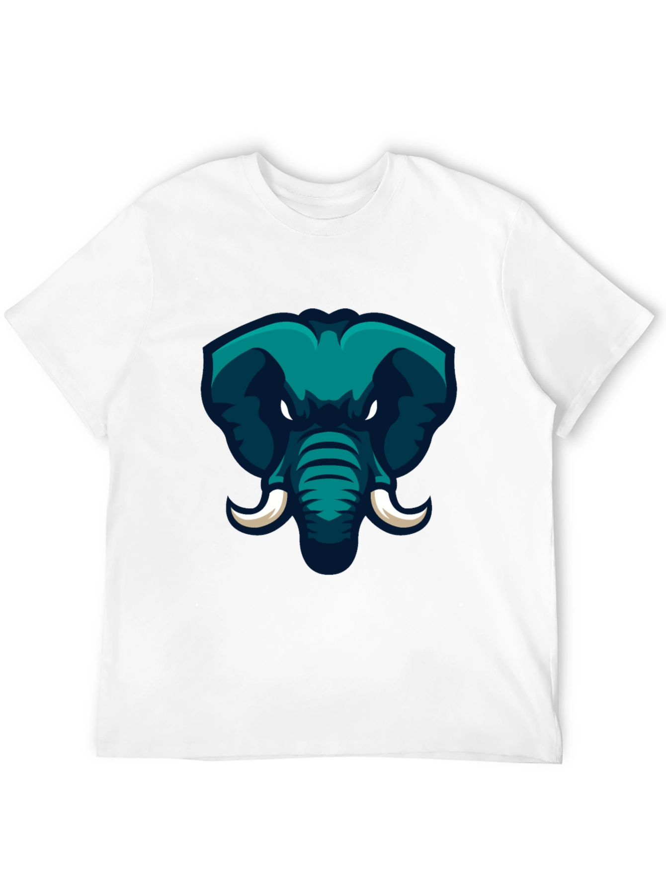 Black Elephant Graphic Print Black T-Shirt view 12
