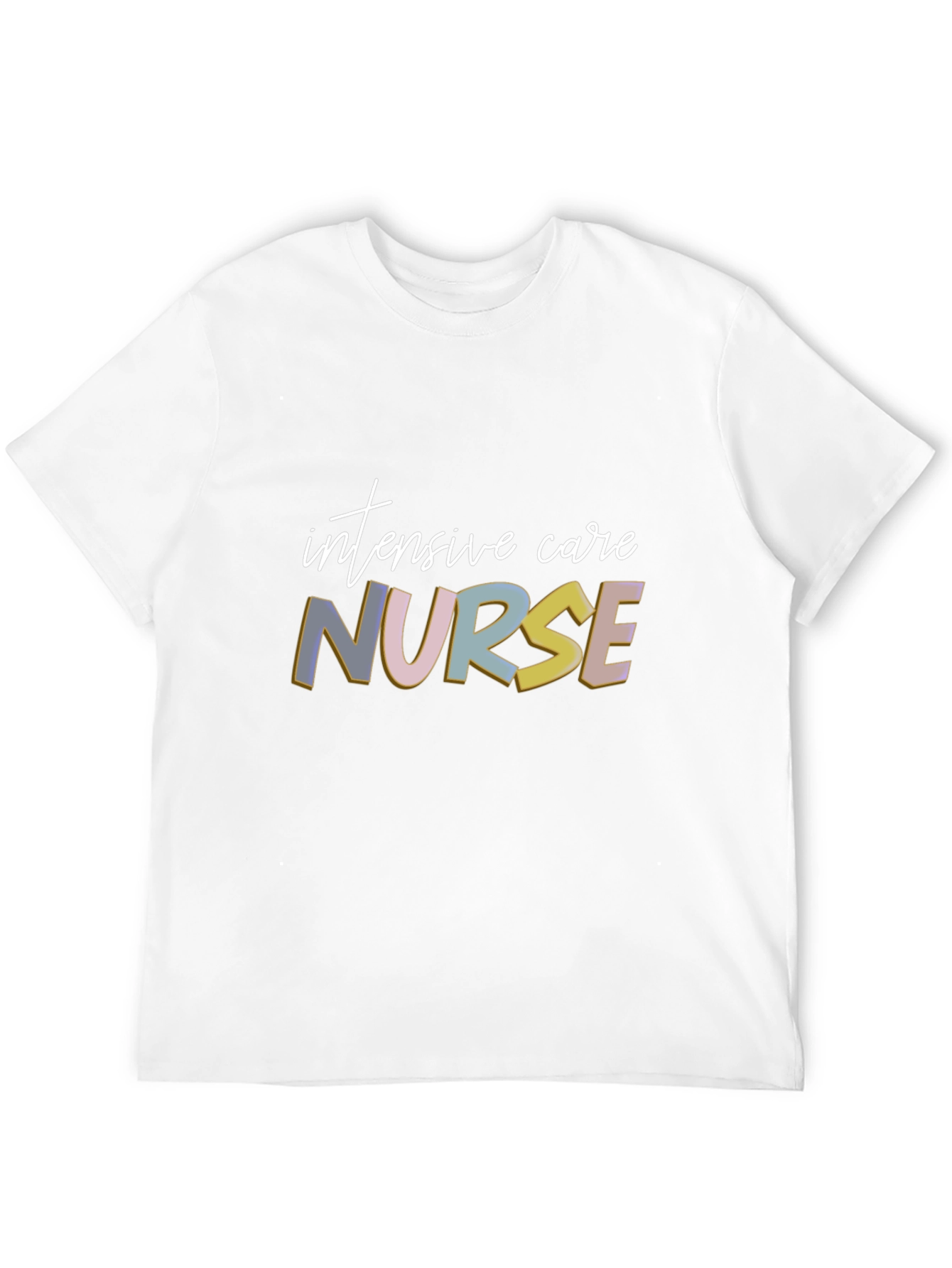 Black Intensive Care Nurse Graphic T-Shirt view 12