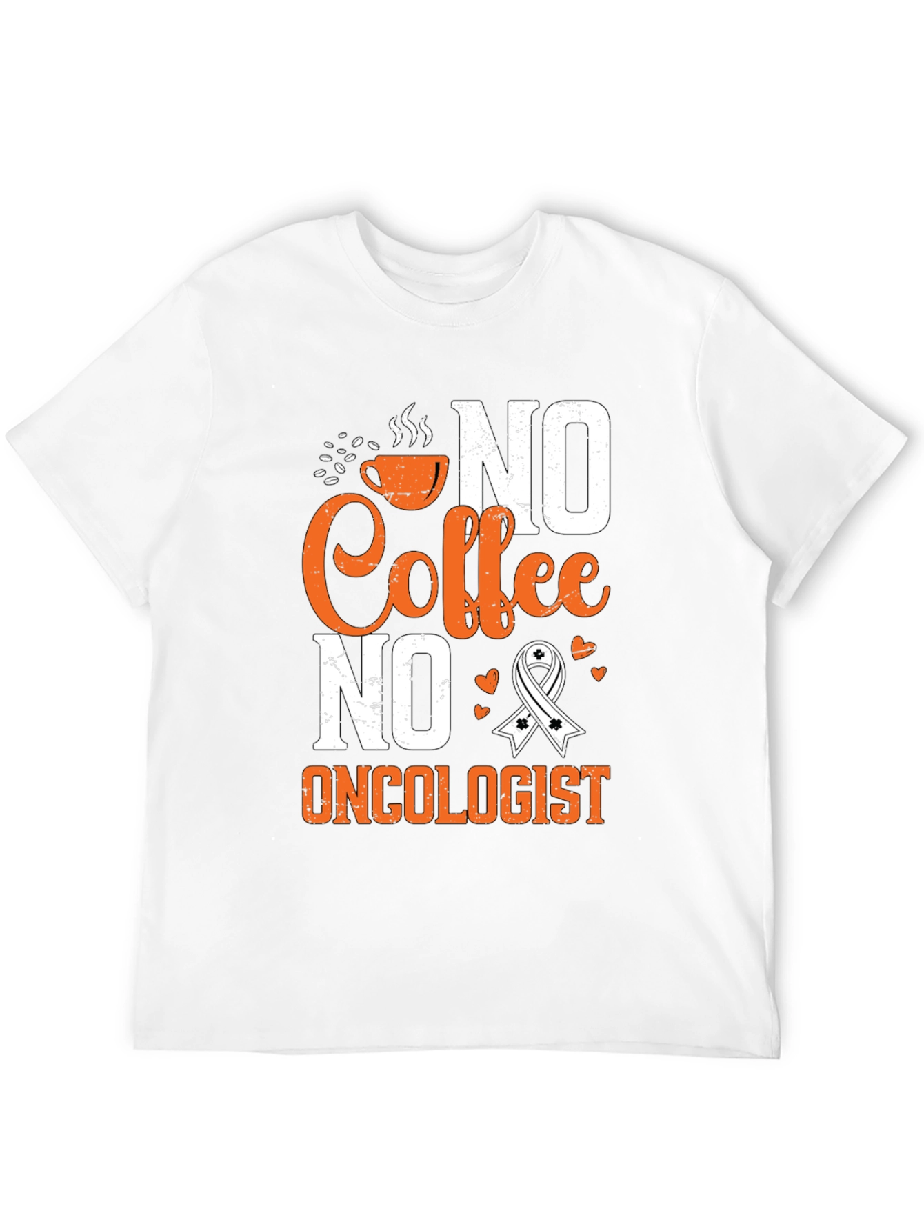 Black No Coffee No Oncologist T-Shirt, Cancer Awareness view 12