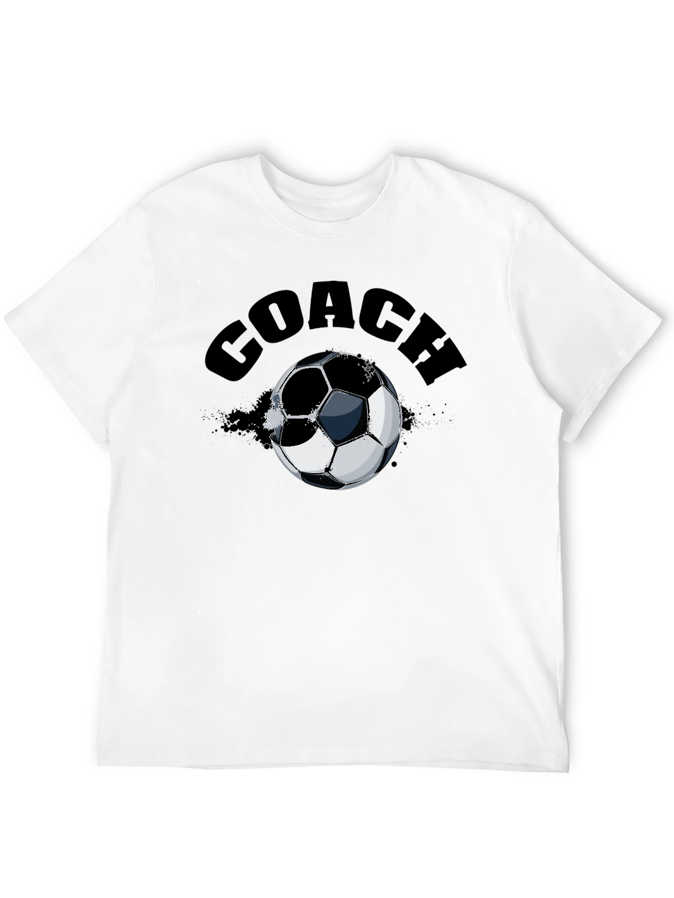 Black Coach Soccer Ball T-Shirt view 12