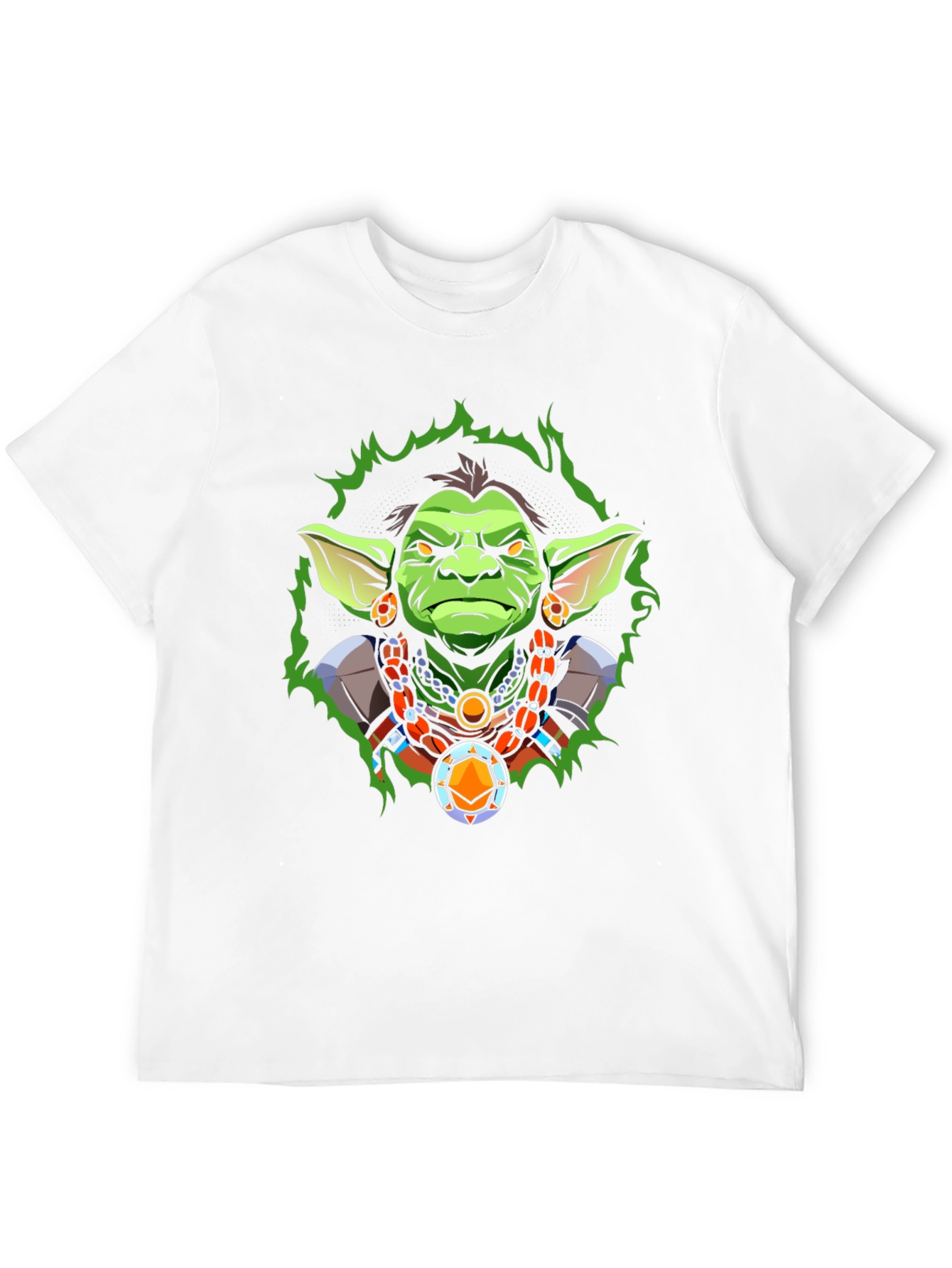 Black Fantasy Cartoon Character Graphic Tee - Black view 12