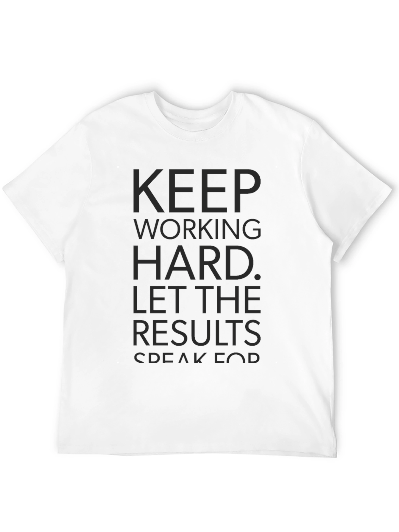 Black Motivational T-Shirt - Keep Working Hard view 12