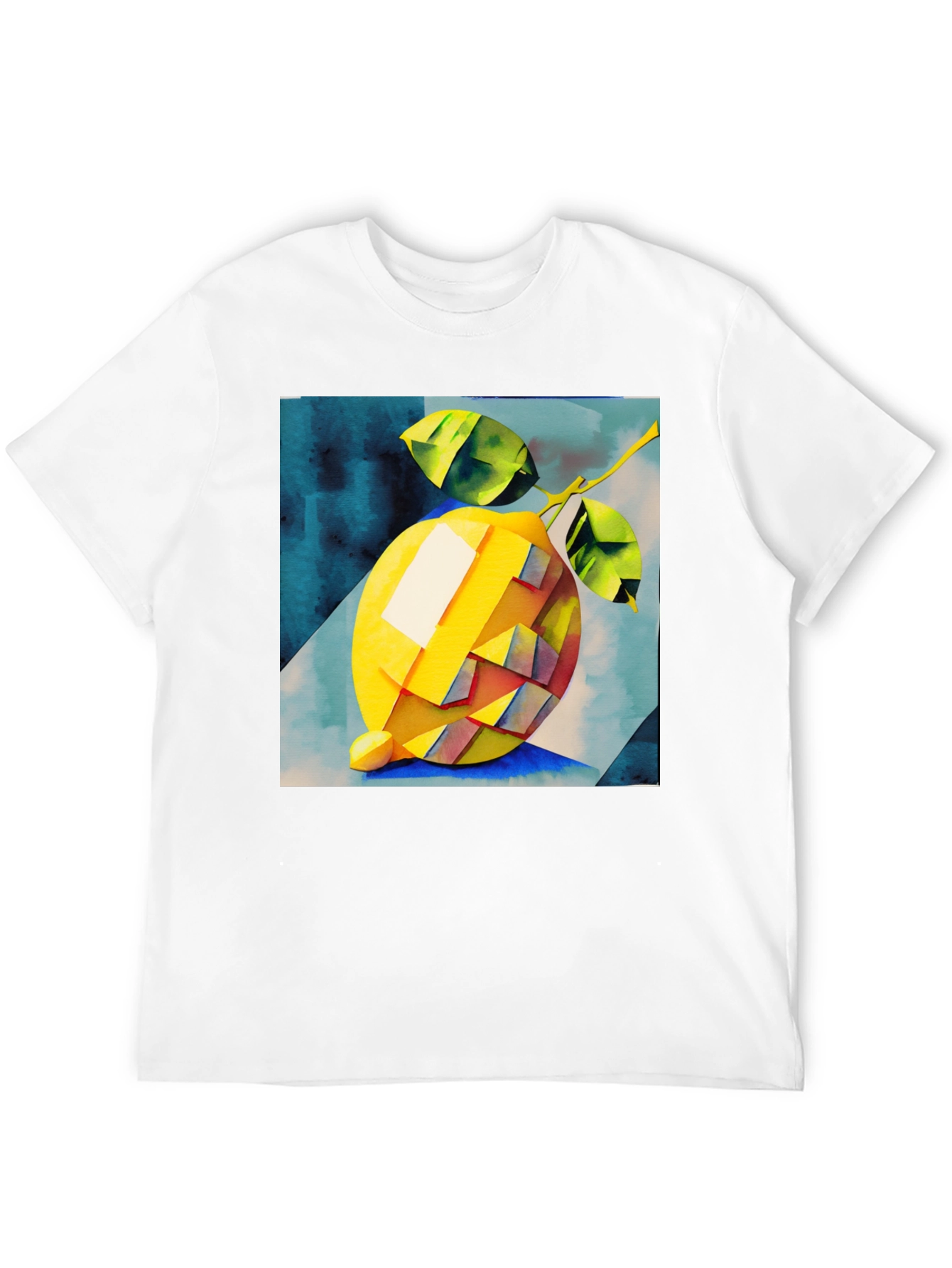 Black Abstract Lemon Graphic Tee - Stylish & Unique Design view 12