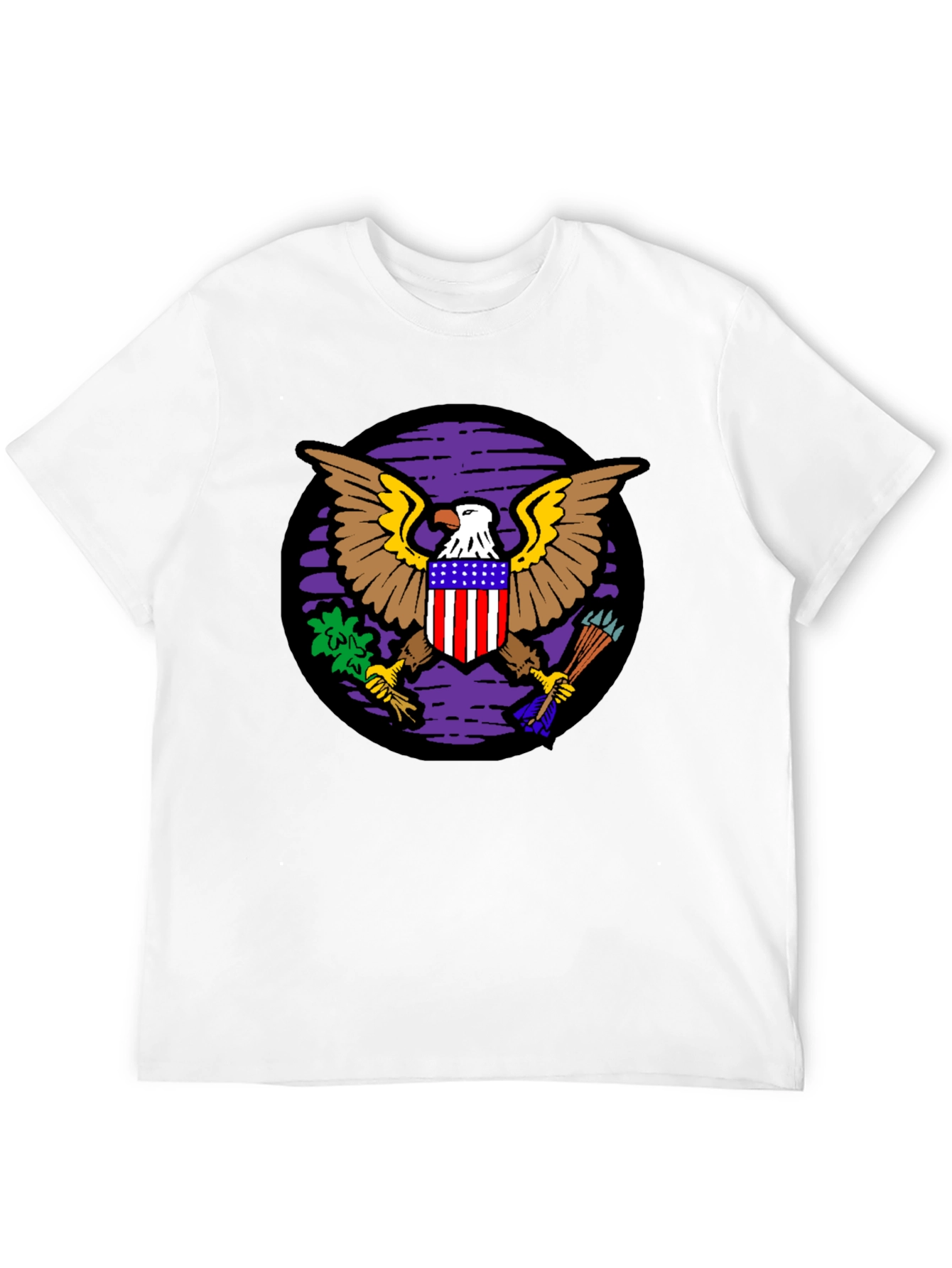 Black American Eagle Graphic Black T-Shirt view 12